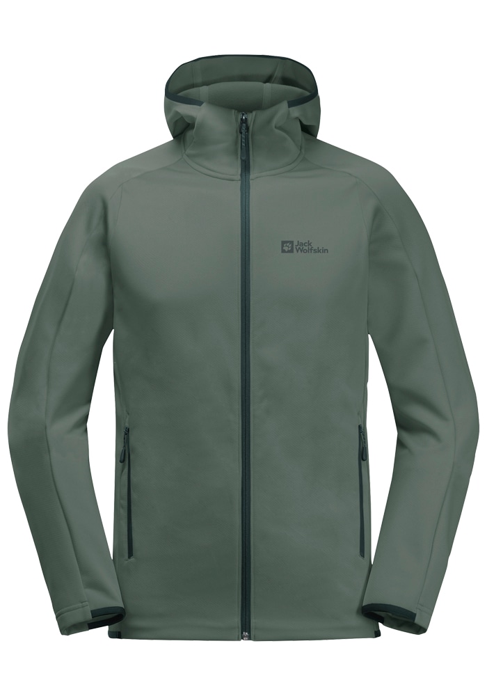 Jack Wolfskin Fleecejacke »ALPGRAT HOODED FZ M«, mit Kapuze