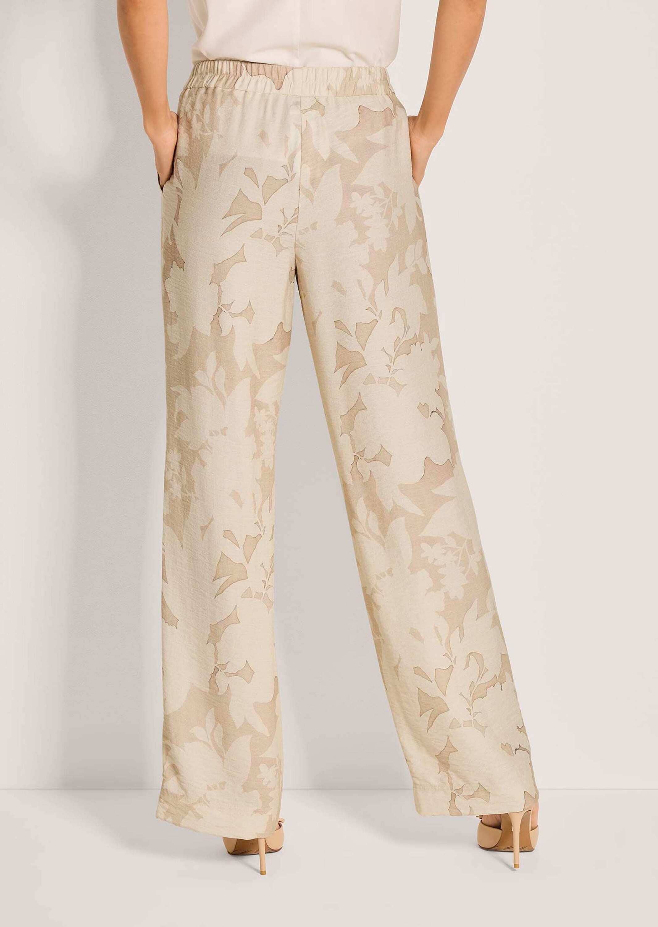 MADELEINE Schlupfhose »Palazzohose Sommerliche Schlupfhose mit floralem Design«  Weite Druckhose mit floralem Dessin