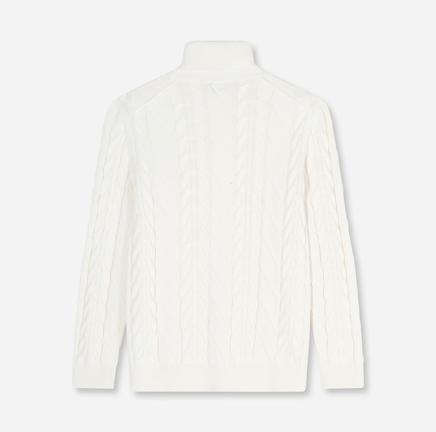 OLYMP Rollkragenpullover »Casual« regular fit, mit Wollanteil, Zopfmuster