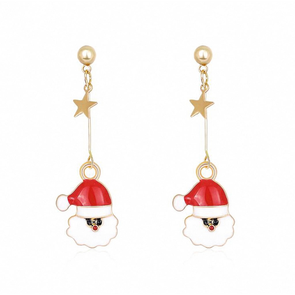Adelia´s Paar Ohrhänger »Weihnachtsschmuck Ohrhänger Weihnachtsmann«, Weihnachtsschmuck