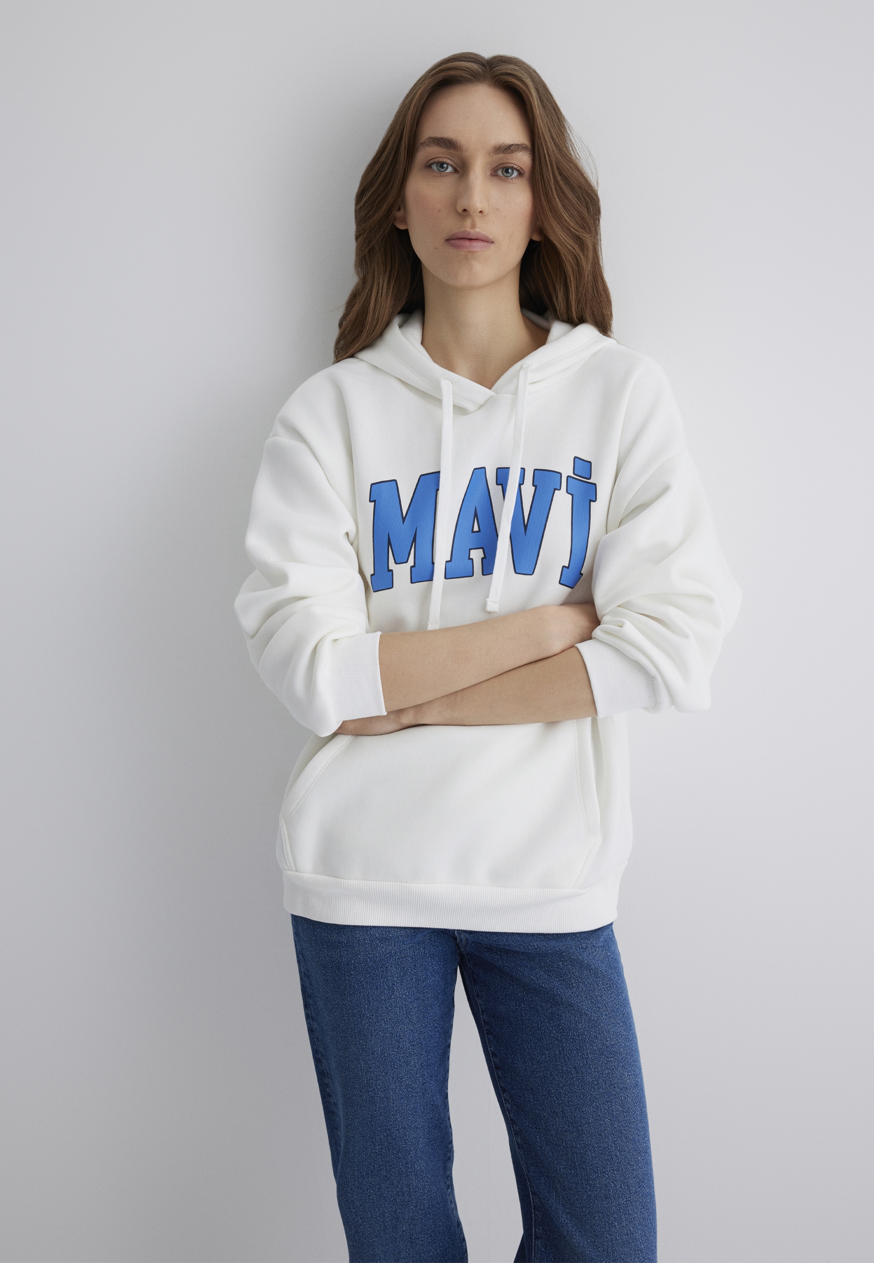 Mavi Kapuzenpullover »MAVI LOGO HOODED SWEATSHIRT«, Hoodie