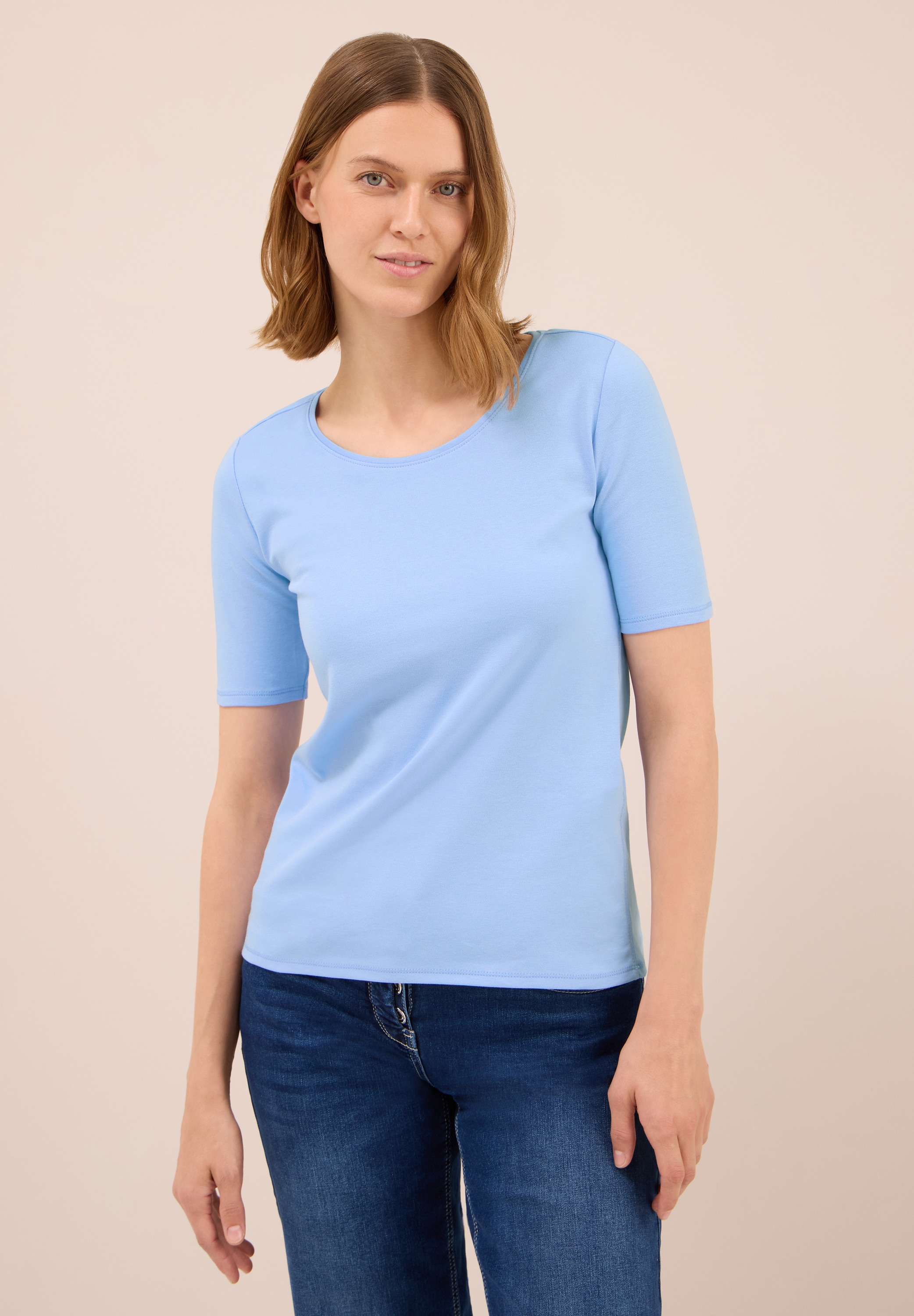 Cecil T-Shirt, in Unifarbe günstig online kaufen