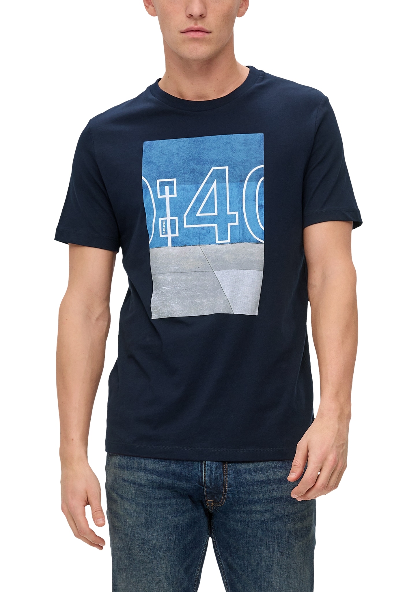 s.Oliver T-Shirt, mit Frontprint ▷ bestellen | BAUR