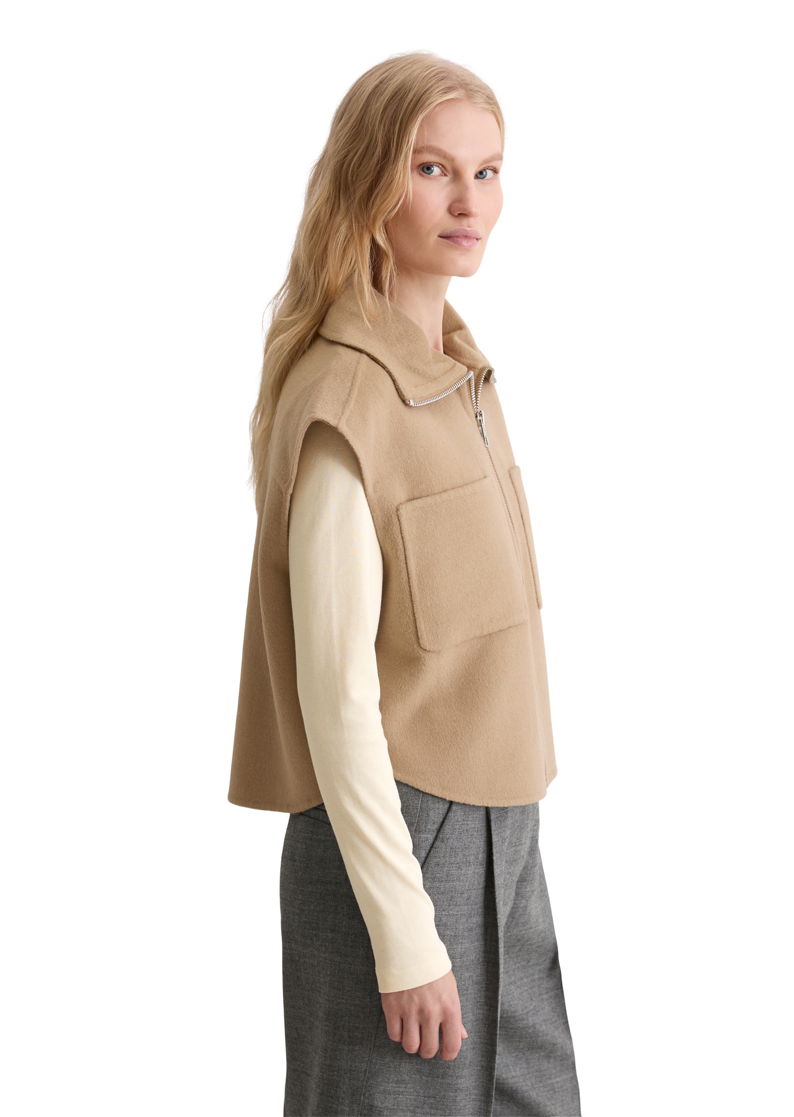 Marc OPolo Steppweste "aus edlem Woll-Doubleface" günstig online kaufen