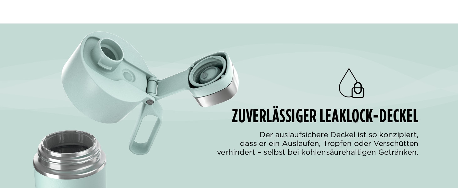 NINJA Isolierflasche »Ninja Thirsti Reiseflasche – 530 ml DW1801EUU / 700 ml DW2401EUU«, Getränke bleiben 24 Stunden kalt, 12 Stunden heiß, Eis hält 2 Tage