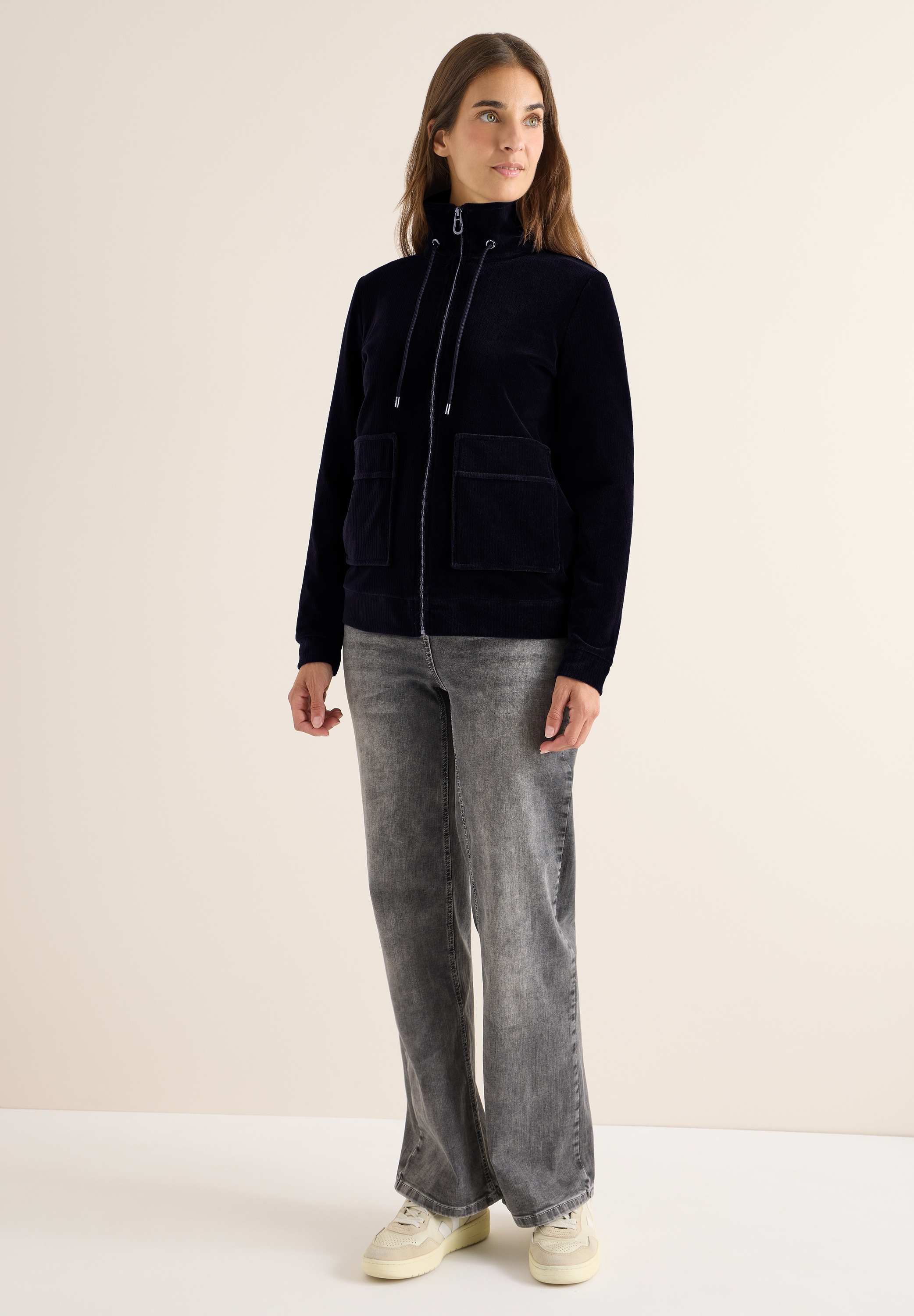 Thumbnail - Cecil Cordjacke ohne Kapuze in Cord-Optik