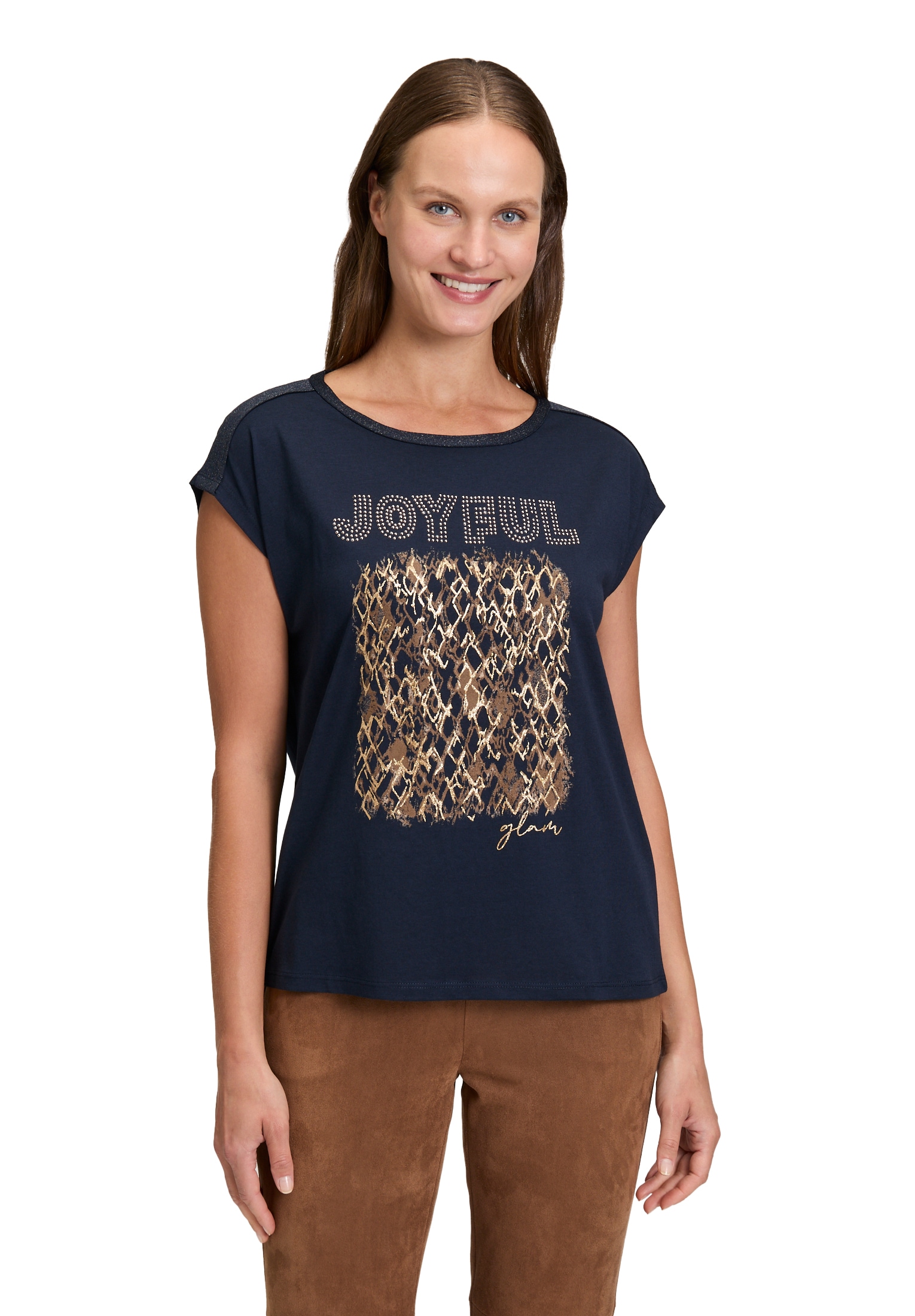 Betty Barclay Kurzarmshirt "Betty Barclay Damen Blusenshirt mit U-Boot-Auss günstig online kaufen