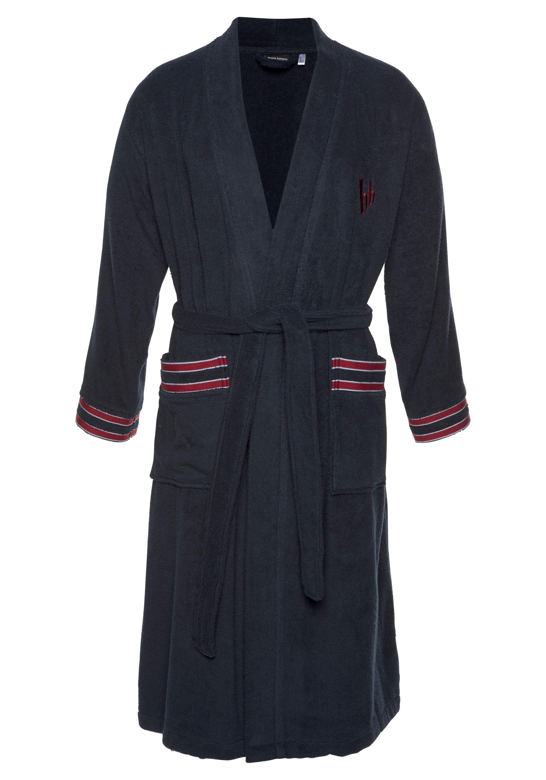 Bruno Banani Herrenbademantel "Roy, ideal für Sauna & Spa, Standardlänge & günstig online kaufen