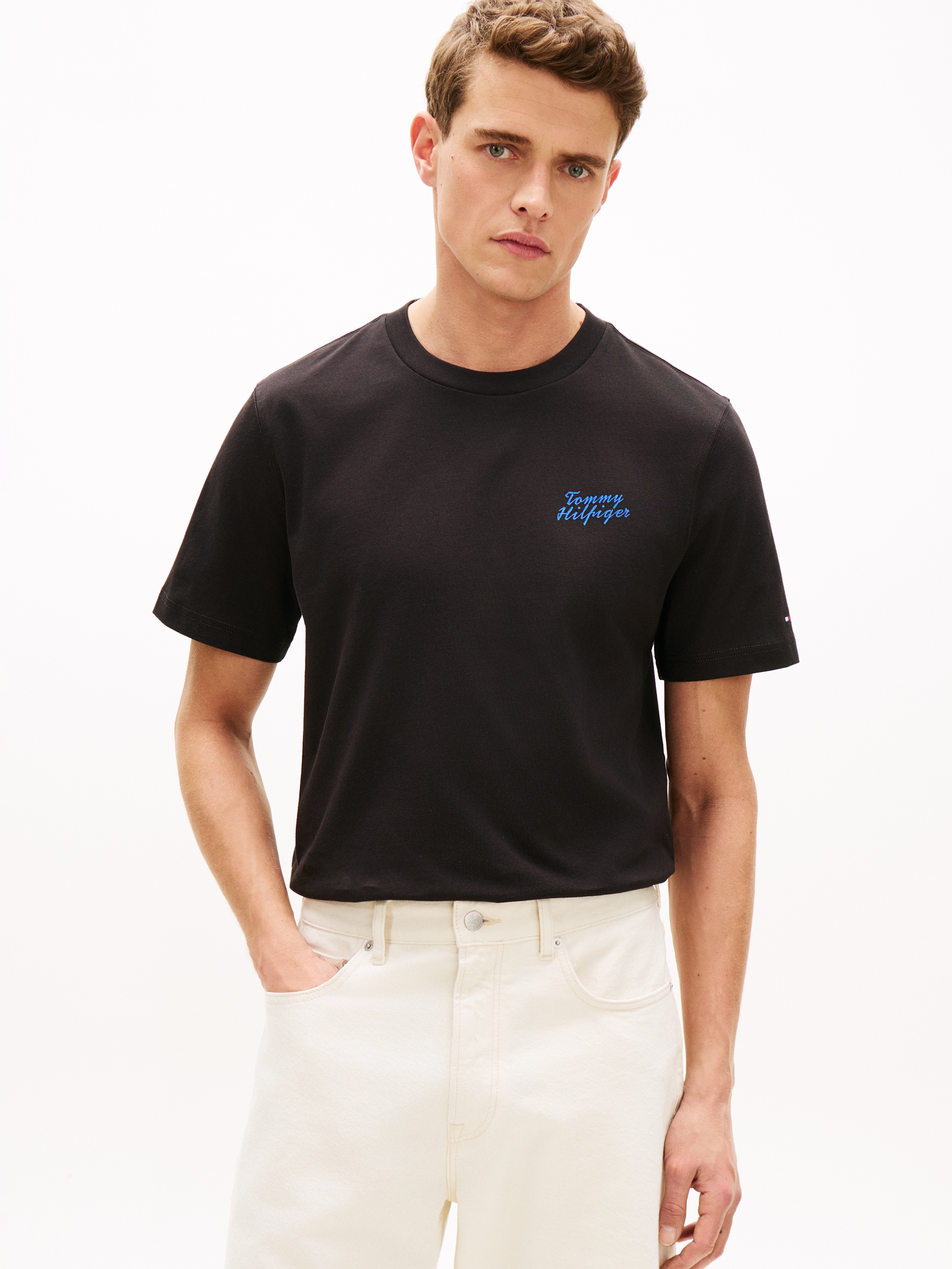 Tommy Hilfiger T-Shirt "PALM PHOTO PRINT" mit Fotoprint hinten günstig online kaufen