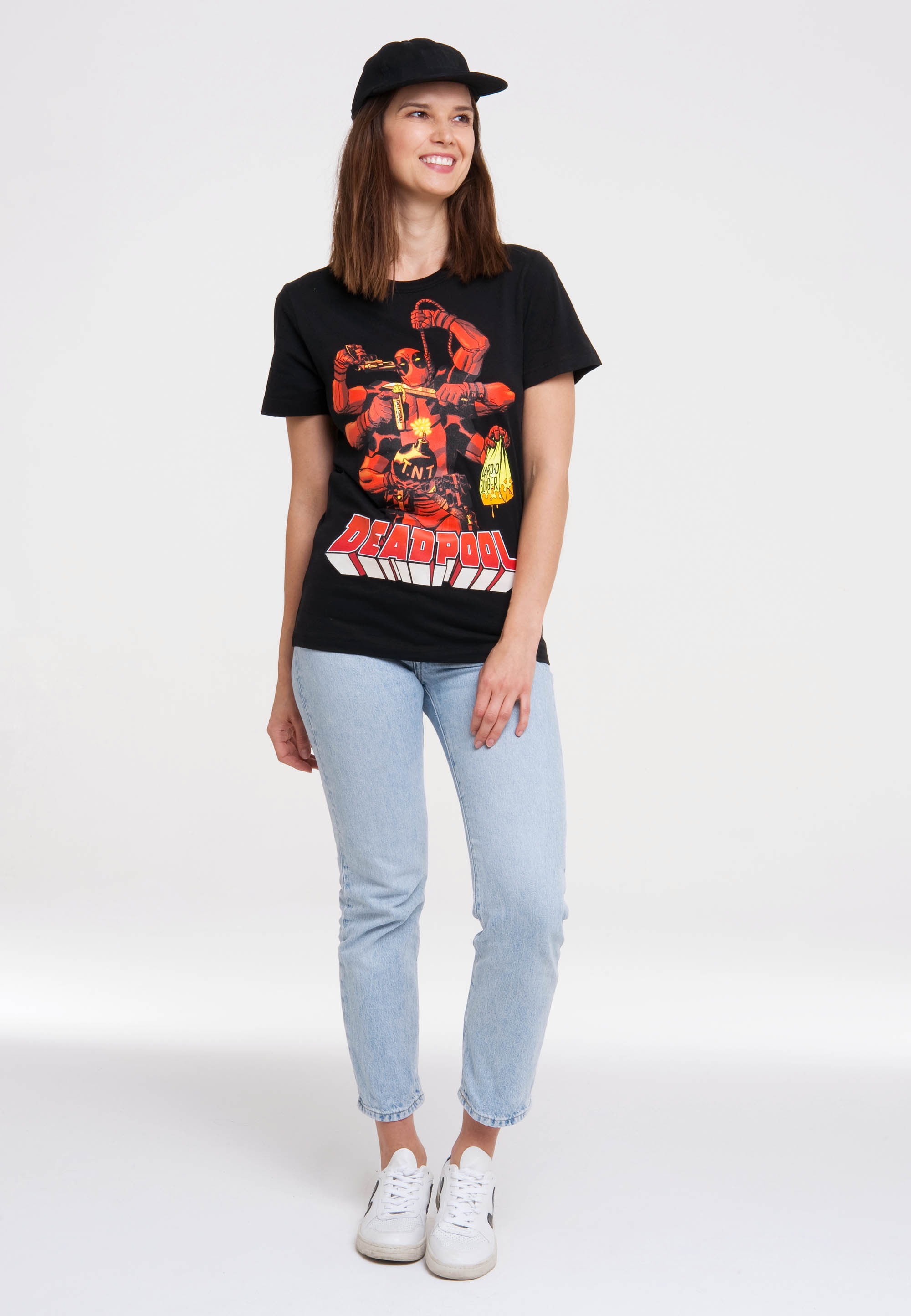 Thumbnail - LOGOSHIRT T-Shirt "Marvel Comics - Deadpool" mit lizenziertem Print