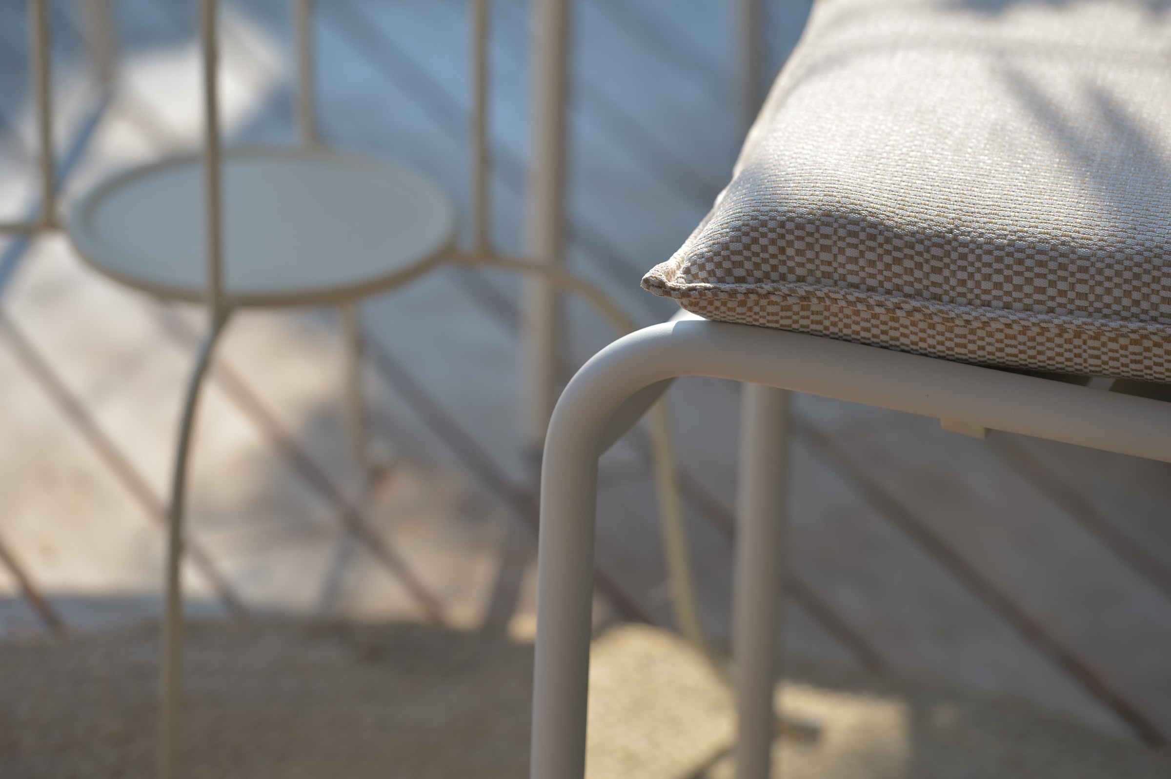 H.O.C.K. Sitzauflage »Brian« Outdoor Sitzkissen, 40x40x6cm, Stuhlkissen, schwarz, kleingemustert