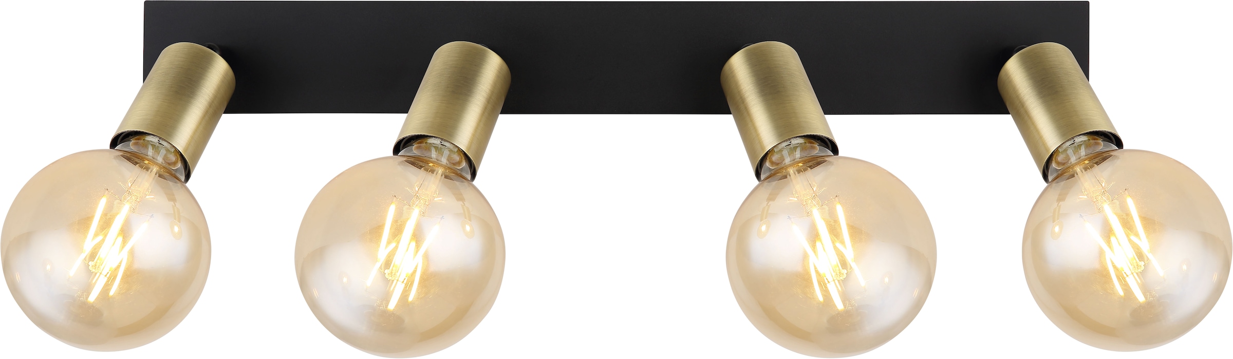 GLOBO LIGHTING Deckenstrahler »LILIANA«, Leuchtmittel E27 | ohne Leuchtmittel, Deckenstrahler/altmessing/Flur/Wohnzimmer