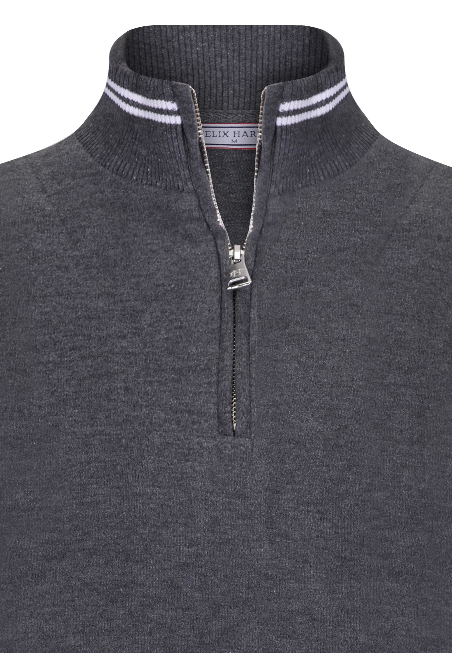 Felix Hardy Stehkragenpullover "Strickpullover mit halbem Reißverschluss" günstig online kaufen