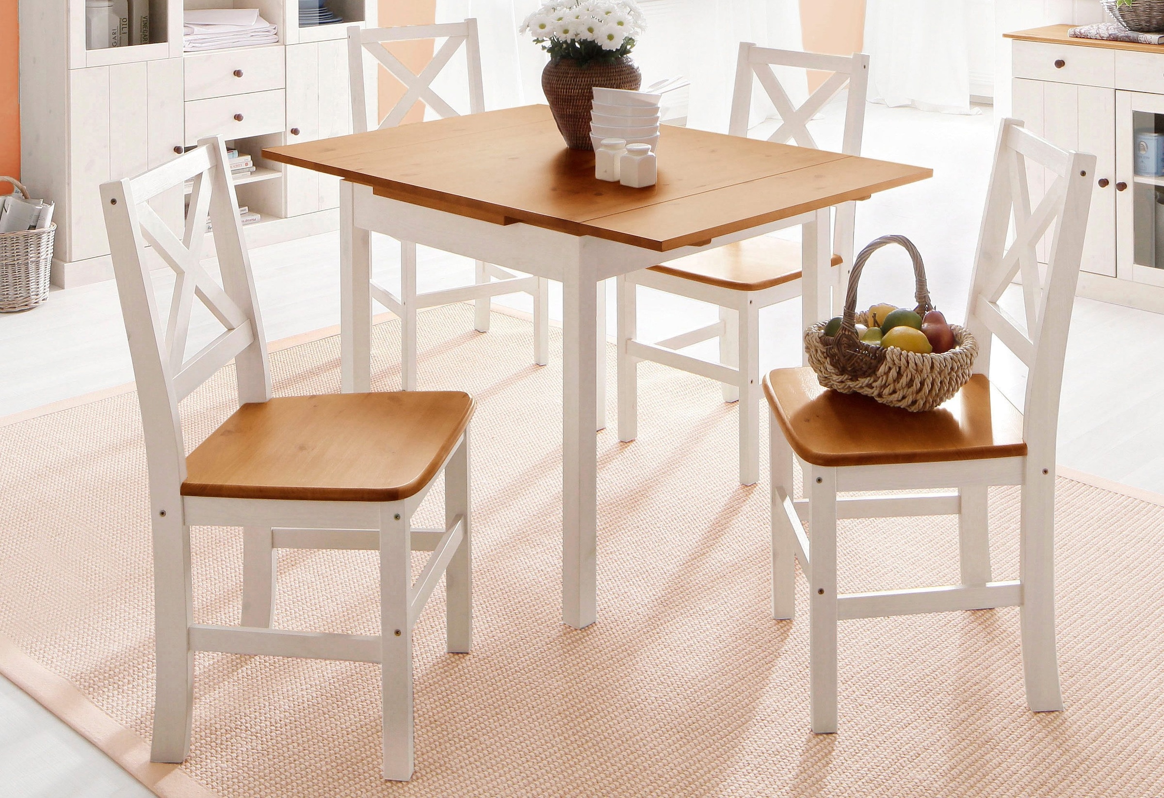 Home affaire Esstisch »Maike, TOPSELLER!«, (Esstisch, Küchentisch), Home affaire, Breite 80cm, mit Auszugsfunktion