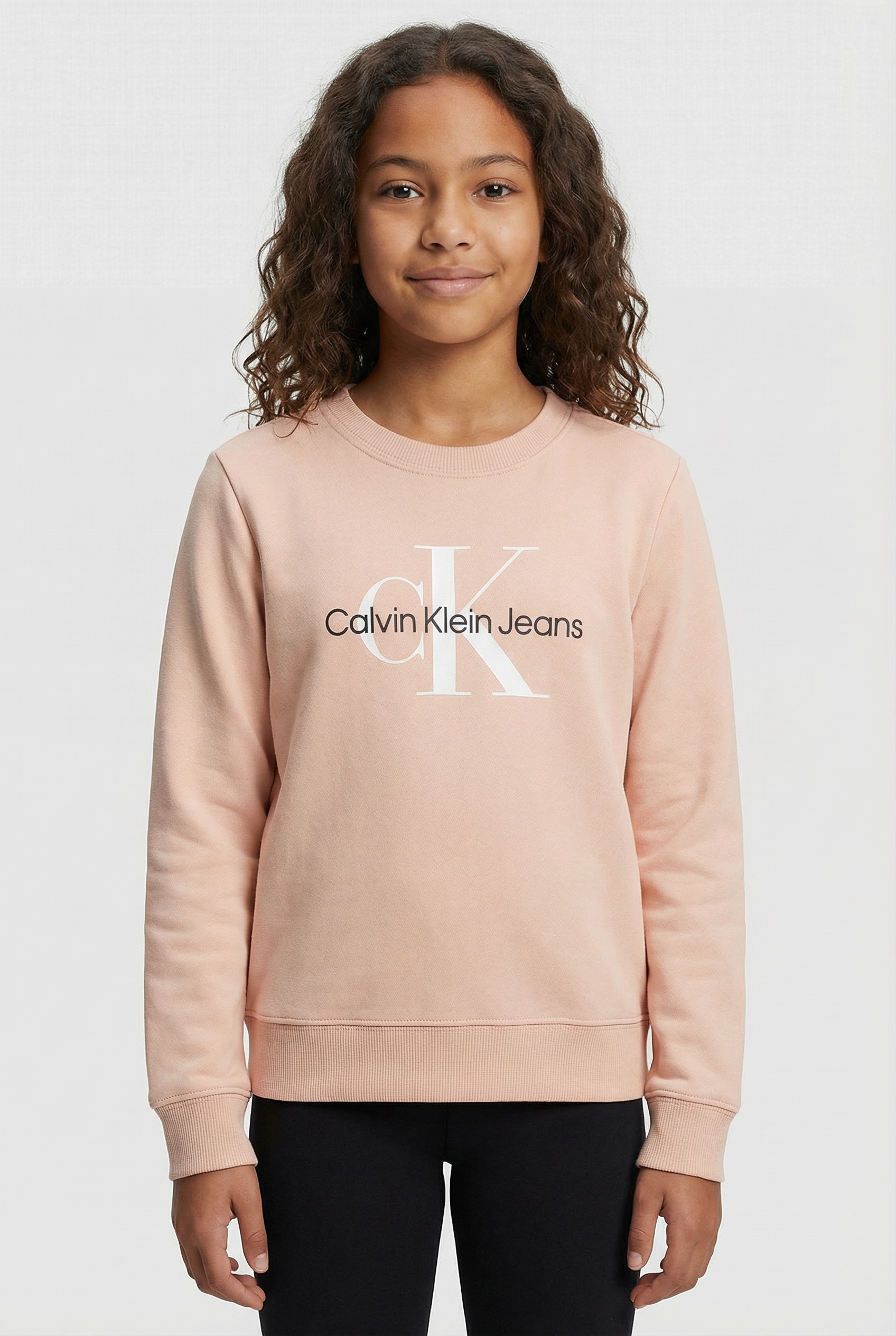 Calvin Klein Jeans Sweatshirt "CK Monogram Terry Cn", für Kinder bis 16 Jahre und mit Logodruck