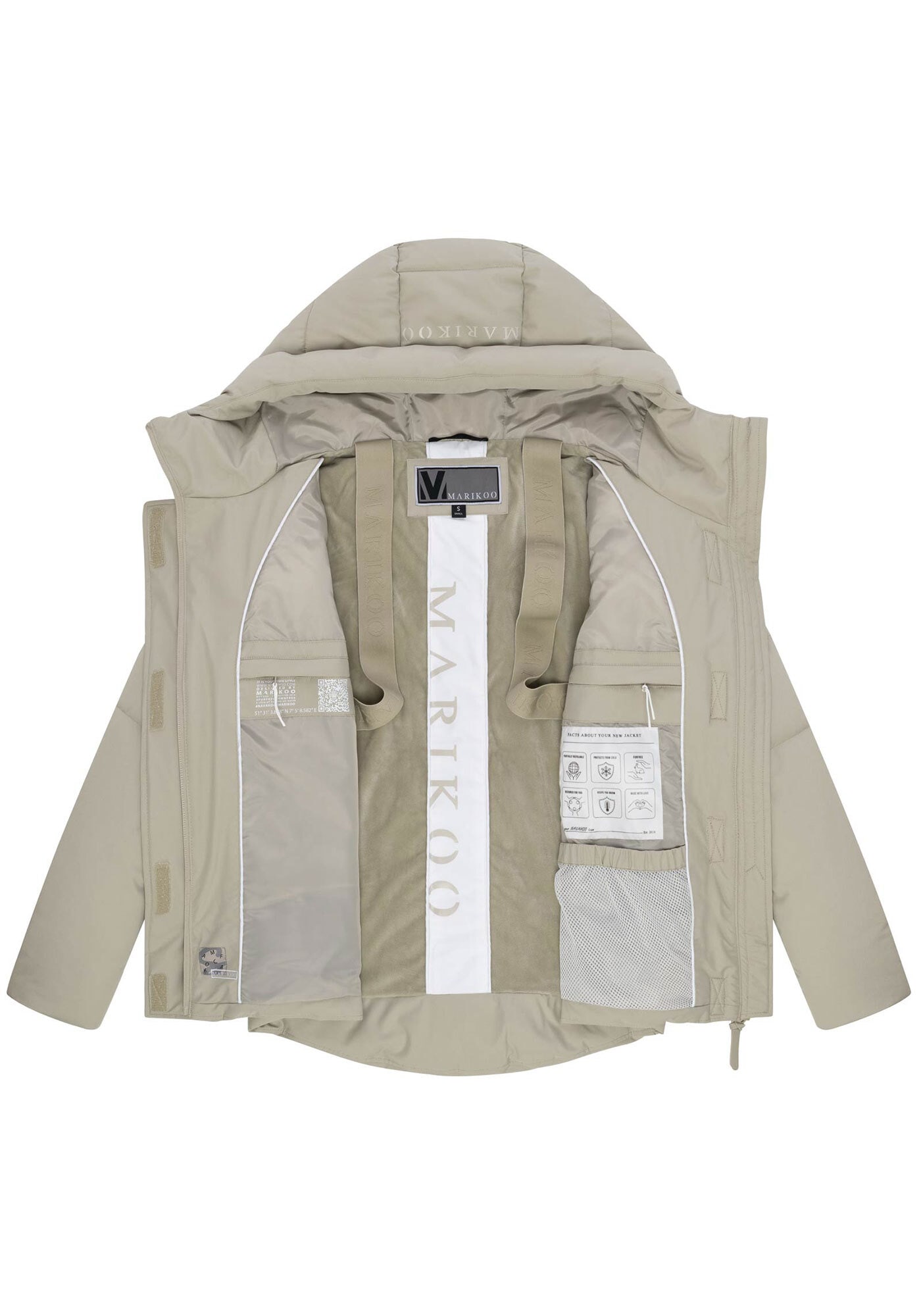 Marikoo Outdoorjacke »Elira«, mit warmem Teddyfell