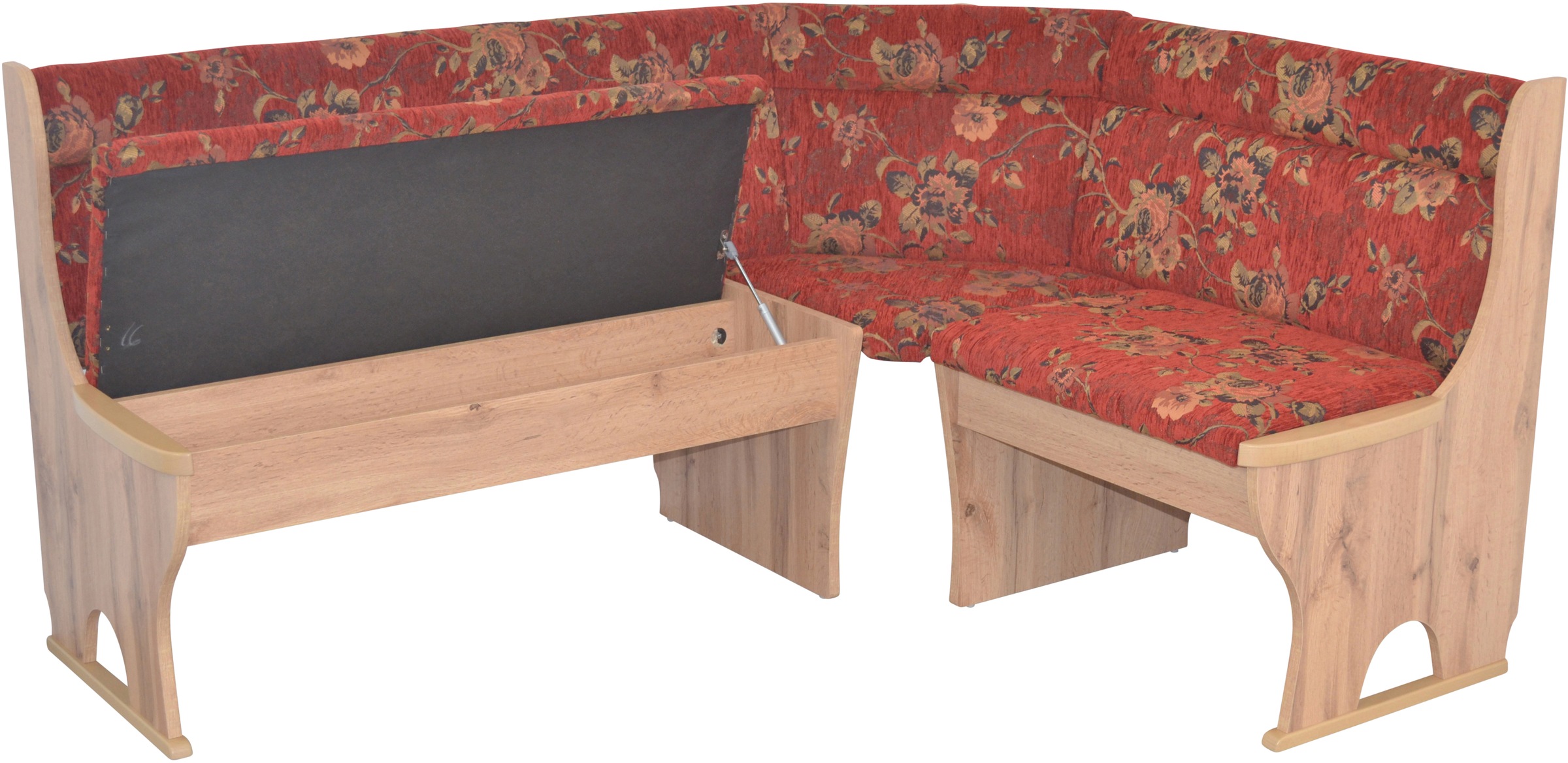 HOFMANN LIVING AND MORE Eckbankgruppe, (Spar-Set, 4 tlg., 4tlg. Set), Eckbank mit Stauraum unter den Sitzflächen