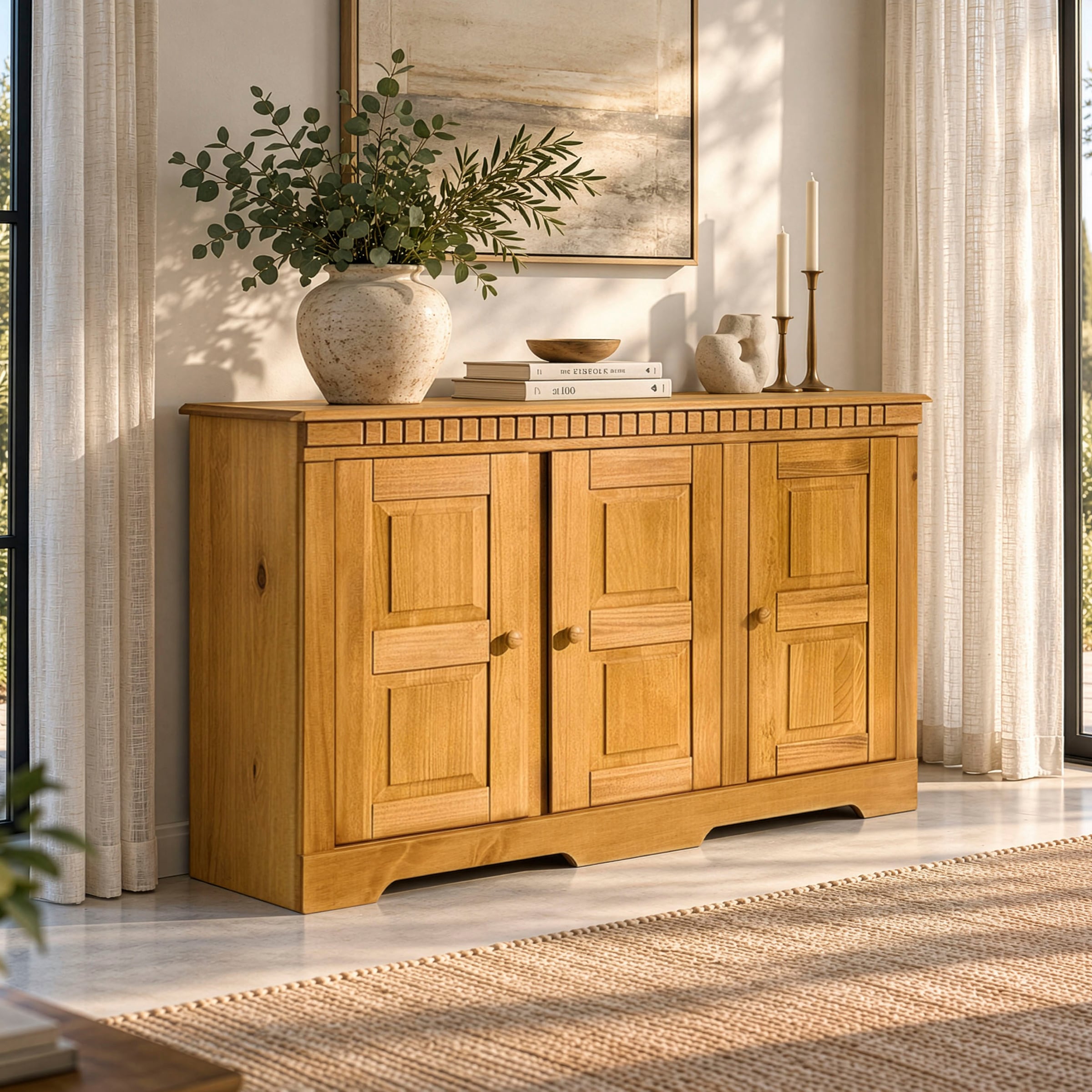 OTTO home Sideboard »Lisa« Kommode aus massivem Kiefernholz, Breite 158,5 cm