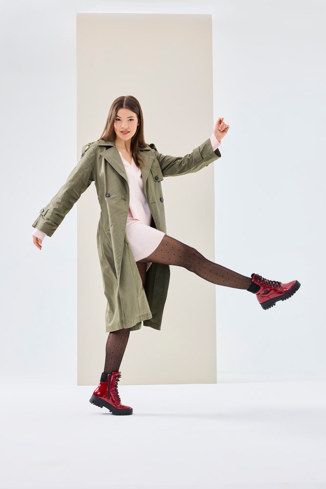 Rieker Winterstiefelette, Plateauboots, Winterboots mit Innenreißverschluss, bequeme Form