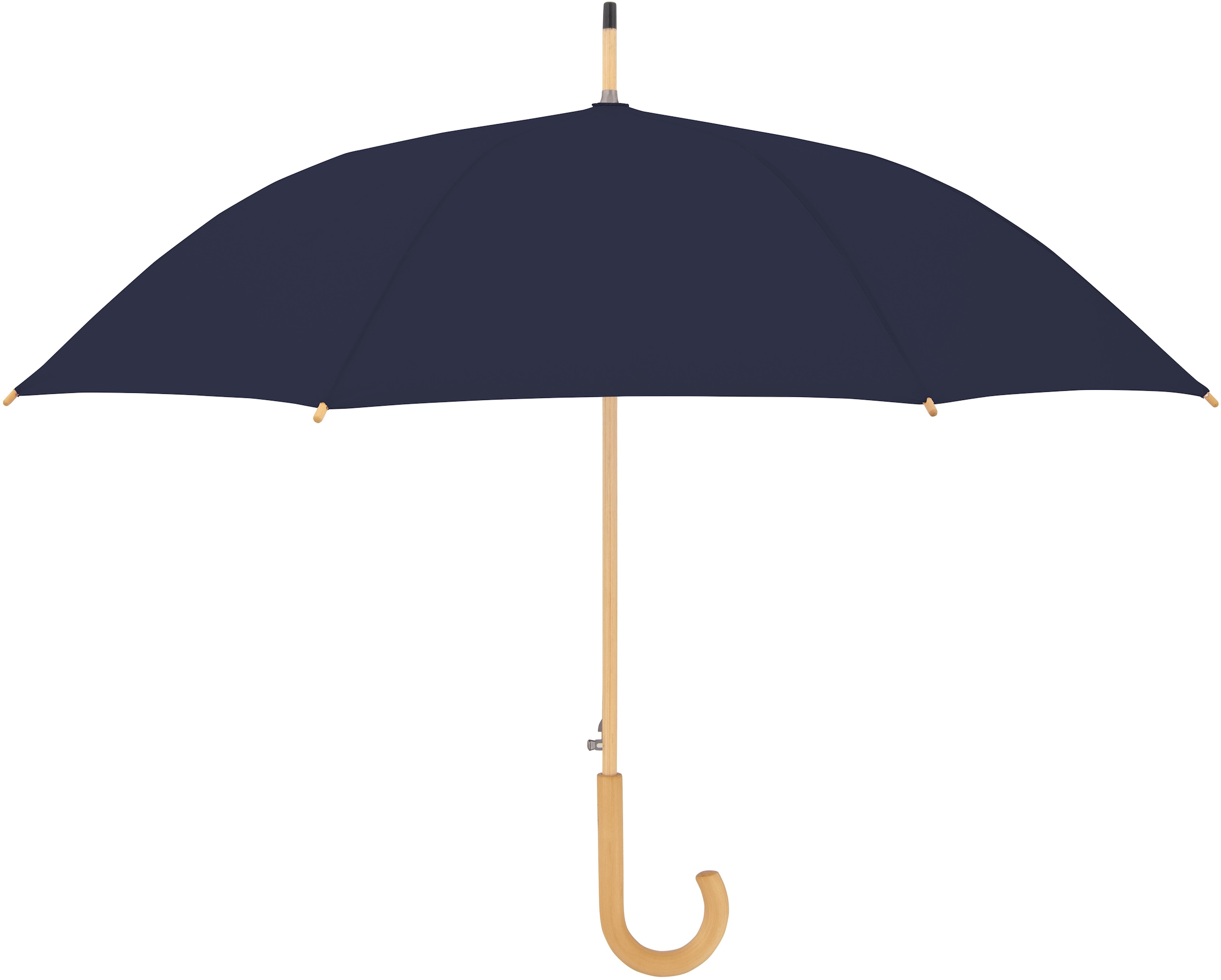 doppler® Stockregenschirm Schirmgriff deep aus »nature Holz Material Long, aus recyceltem online | BAUR blue«, bestellen mit