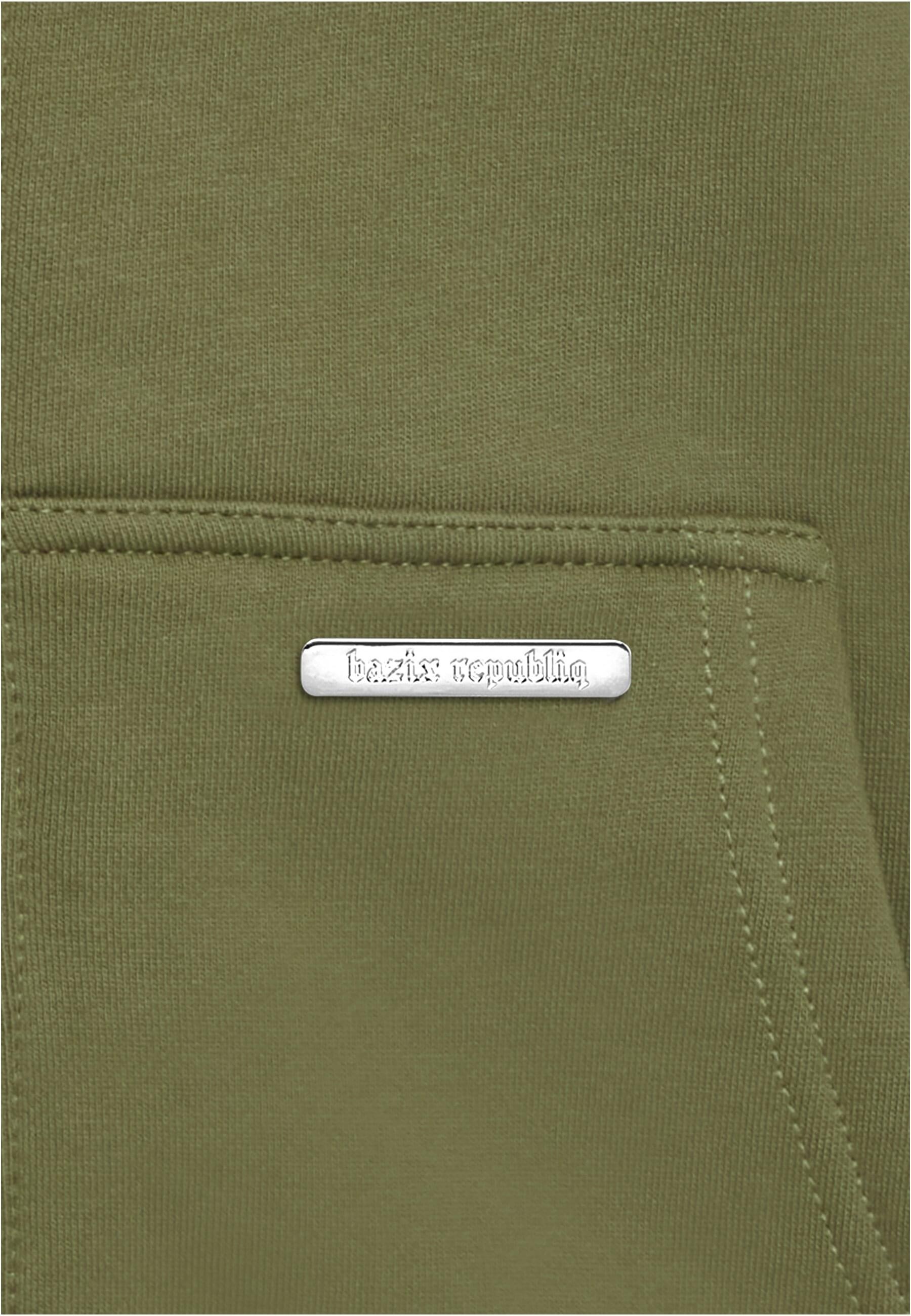 Dropsize Sweatjacke »Dropsize Herren Bazix Republiq Super Heavy Rib Zipper«