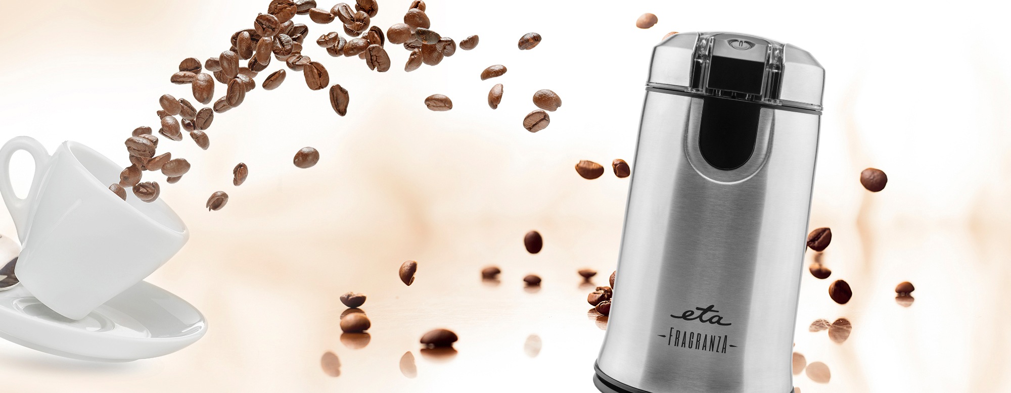 eta Kaffeemühle »Fragranza ETA006690000«, 150 W, Schlagmesser, 50 g Bohnenbehälter, Edelstahl, mit 29000 Umdrehungen pro Minute
