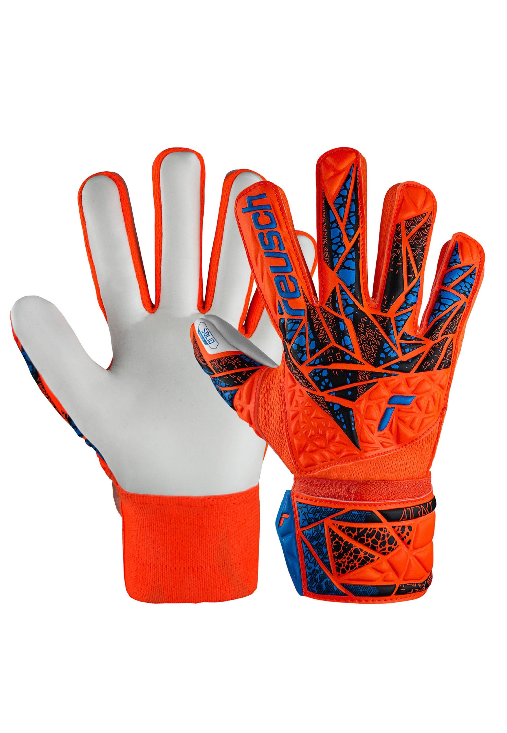Reusch Torwarthandschuhe "Attrakt Starter Solid Junior", mit Negativ Cut günstig online kaufen