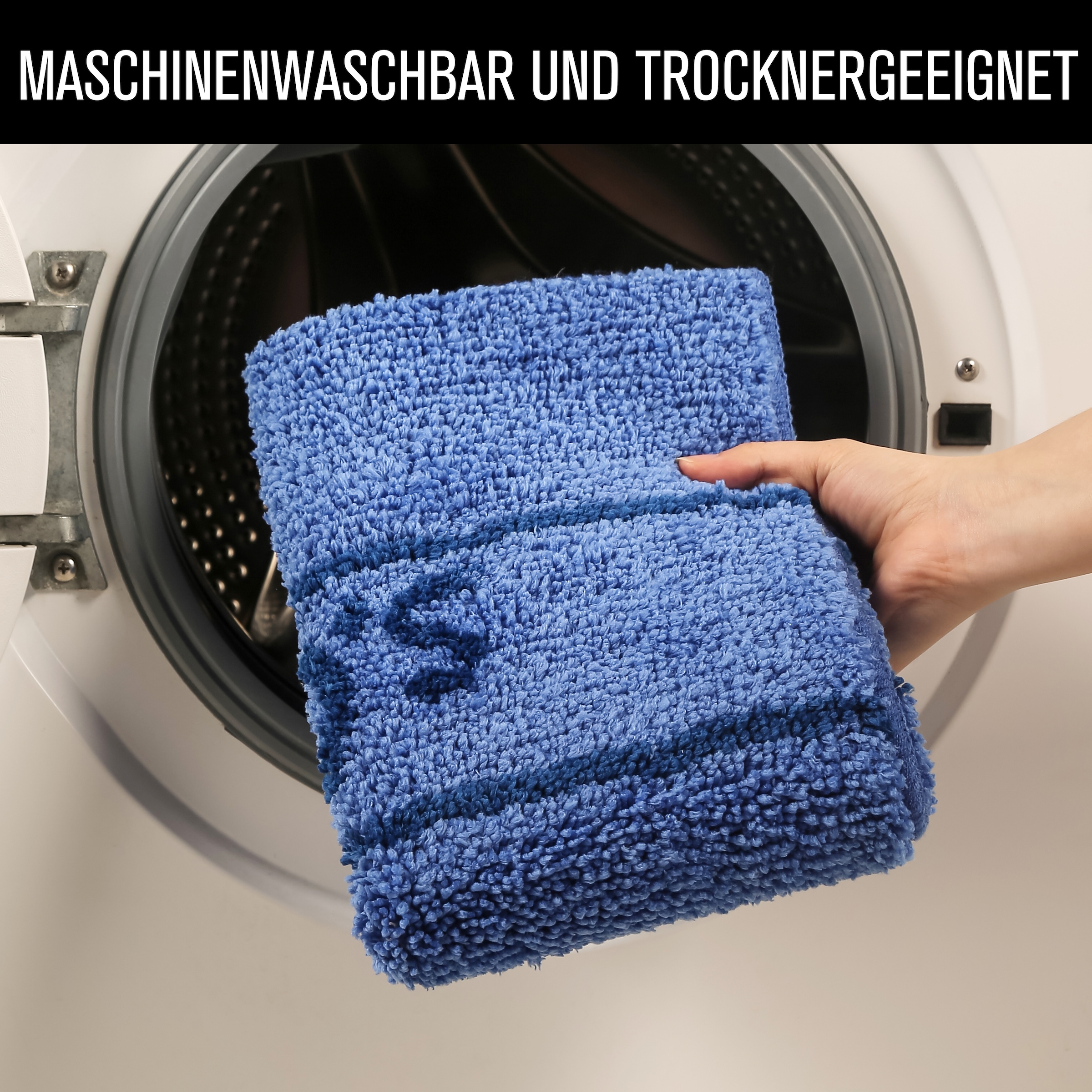 s.Oliver Badematte »Allie, Badvorleger, Badezimmer Teppich, Duschvorleger«, rutschhemmend beschichtet, strapazierfähig-schnell trocknend, Badteppich, weiche Haptik, unifarben mit s.Oliver Schriftzug