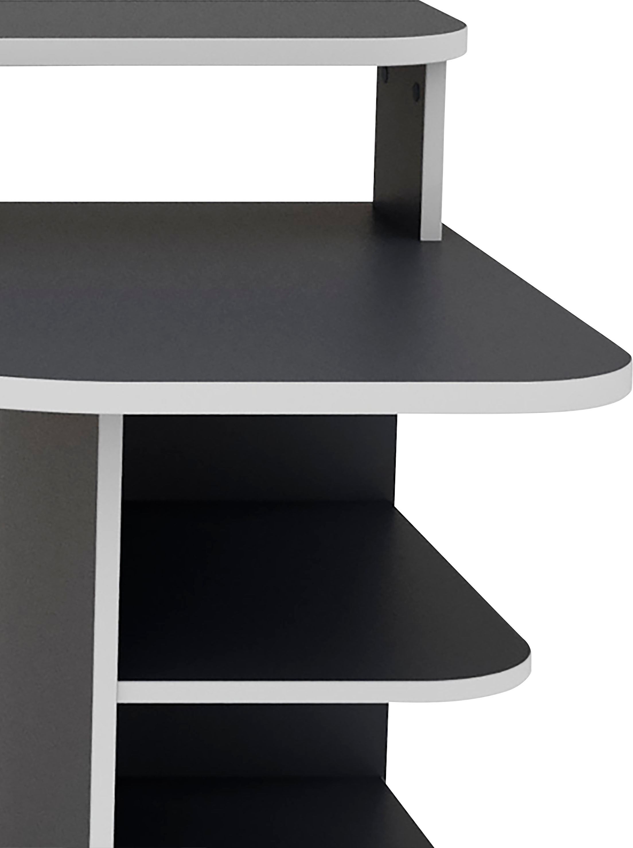 Homexperts Gamingtisch »Flynn«, moderner Gamingtisch mit farblich abgesetzten ABS Kanten