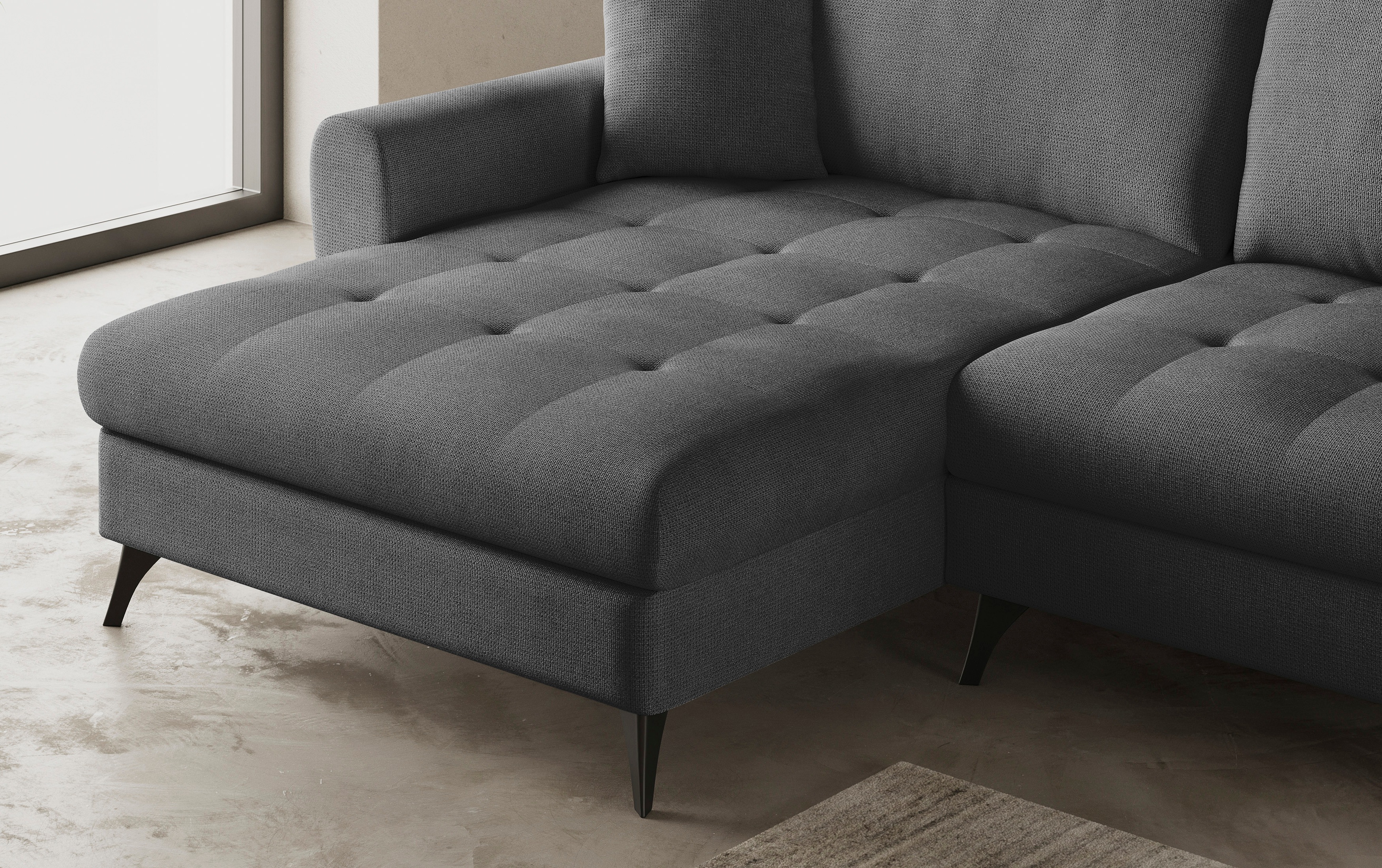 Thumbnail - Mr. Couch Ecksofa "Blackburn II L-Form", Wahlweise mit Kaltschaumpolsterung bis 140 kg belastbar