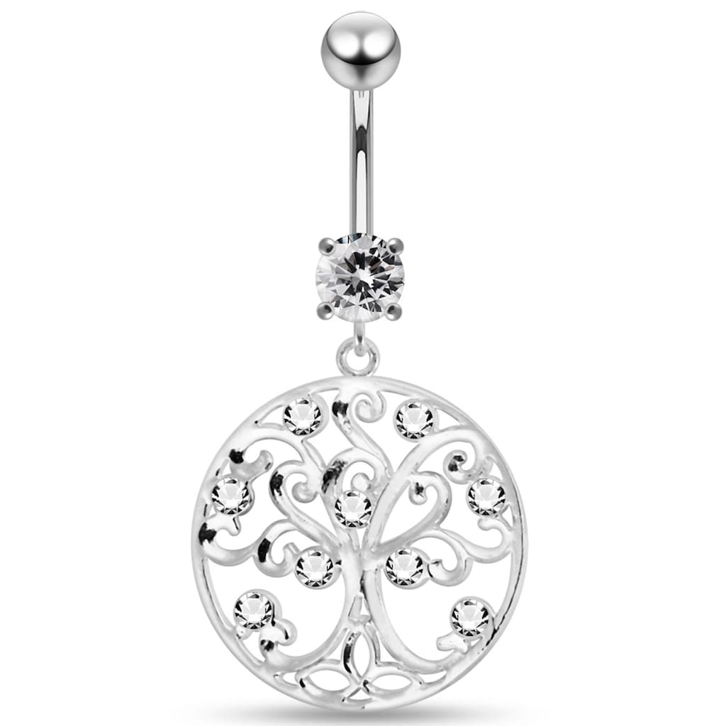 Firetti Bauchnabelpiercing »Schmuck Geschenk Piercing Körperschmuck TREE OF LIFE Lebensbaum«