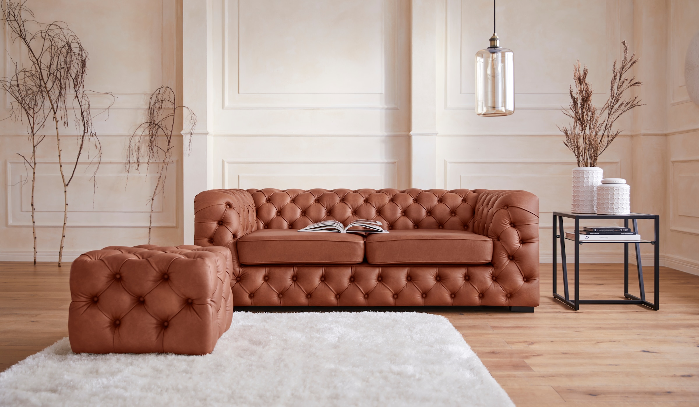 Guido Maria Kretschmer Home&Living Chesterfield-Sofa "Kalina", mit klassisc günstig online kaufen