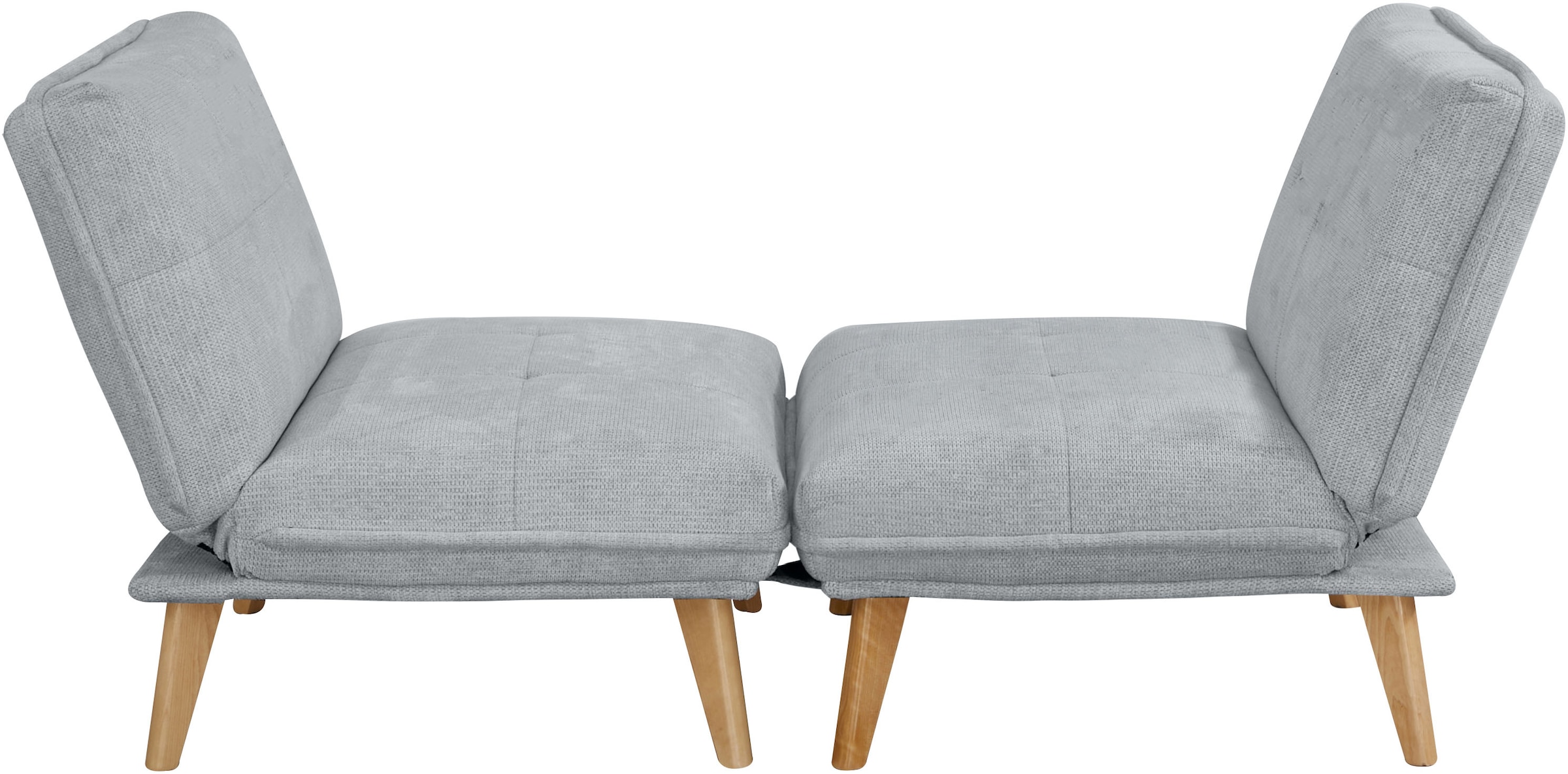 INOSIGN Sessel »DELANEY Schlafsofa, bestehend aus 2 Modulen, mit Schlaffunktion«, Bettsofa, Schlafsessel, Klappsofa, erweiterbar, in Webstoff