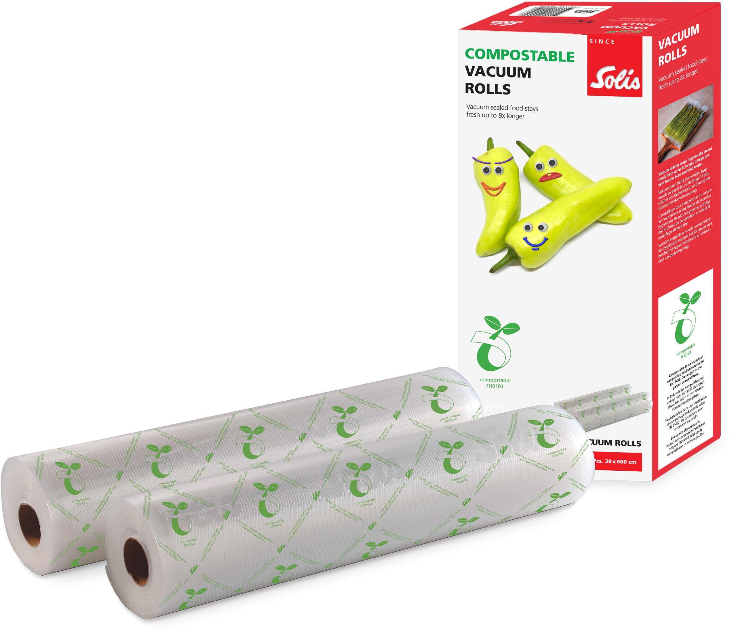 Vakuumier-Folienrollen »ECO S0166«, (Packung, 1 tlg.), 2 Rollen, 30x600 cm