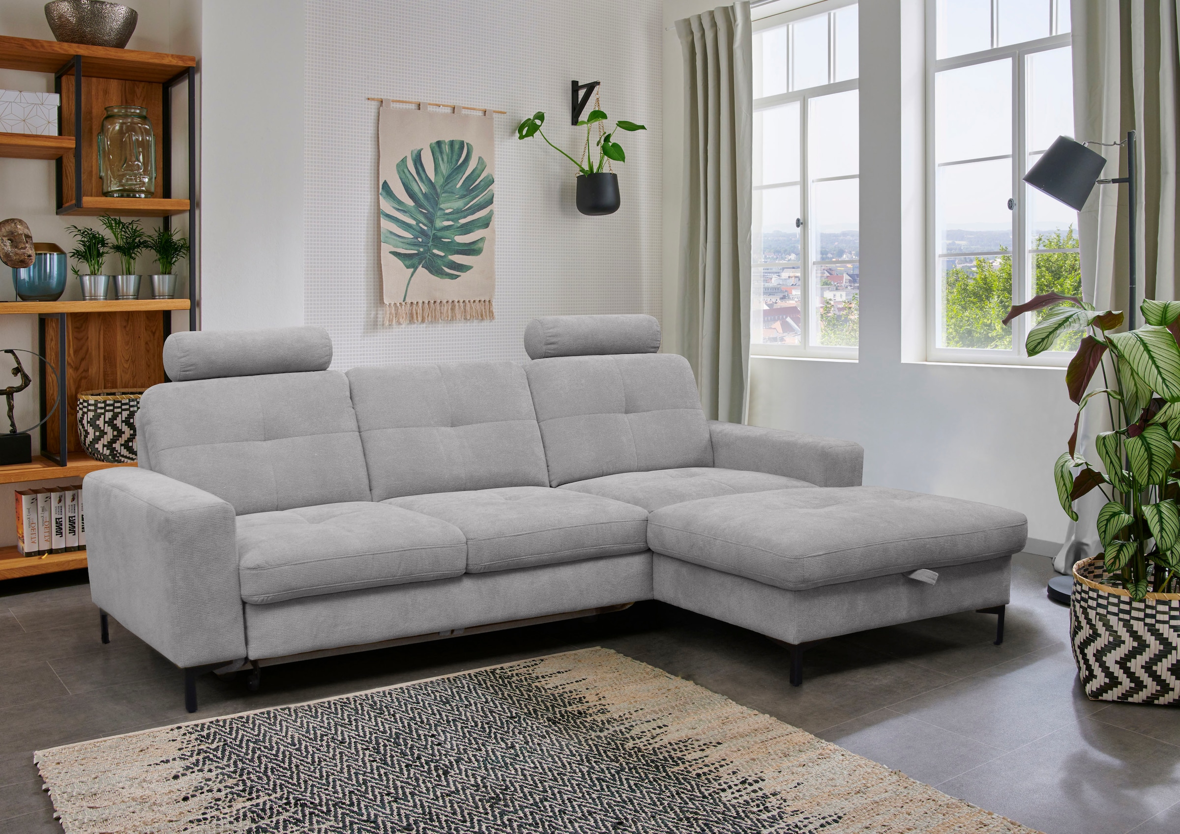 alina Ecksofa »Stelvia«, Inklusive Nackenstützen, Breite 254 cm