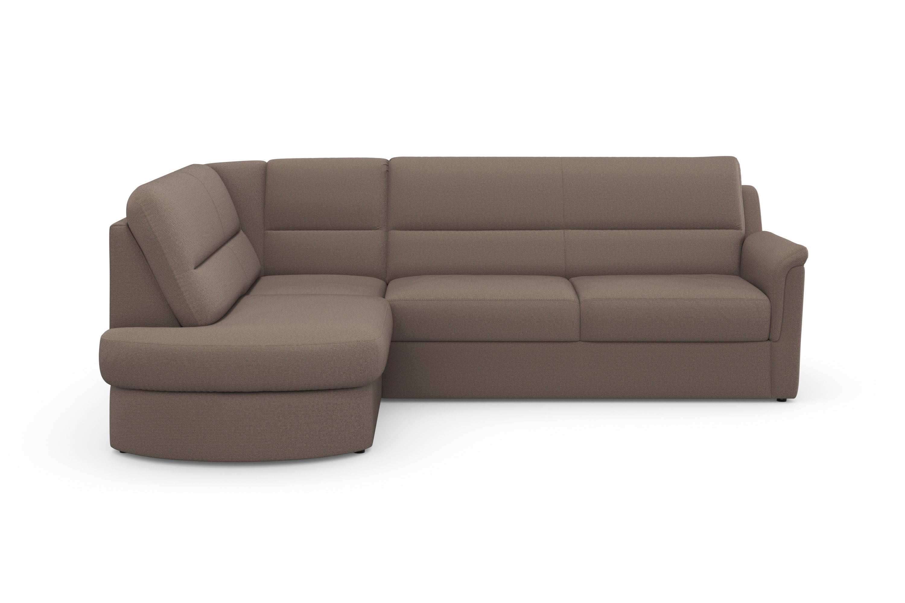 sit&more Ecksofa "Panini L-Form" wahlweise mit Schlaffunktion und Bettkasten