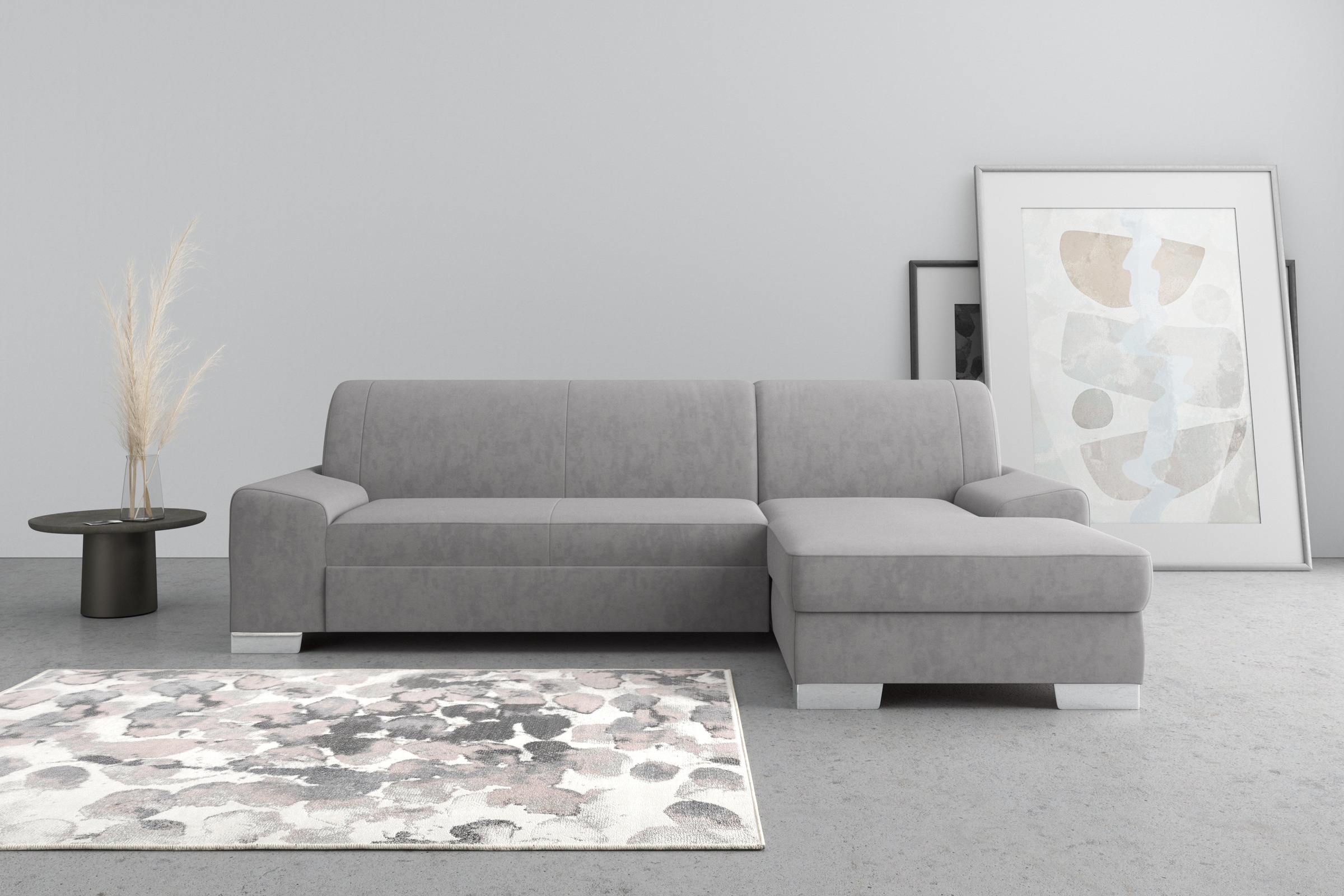 DOMO collection Ecksofa »Anzio L-Form«, wahlweise mit Bettfunktion und Federkern