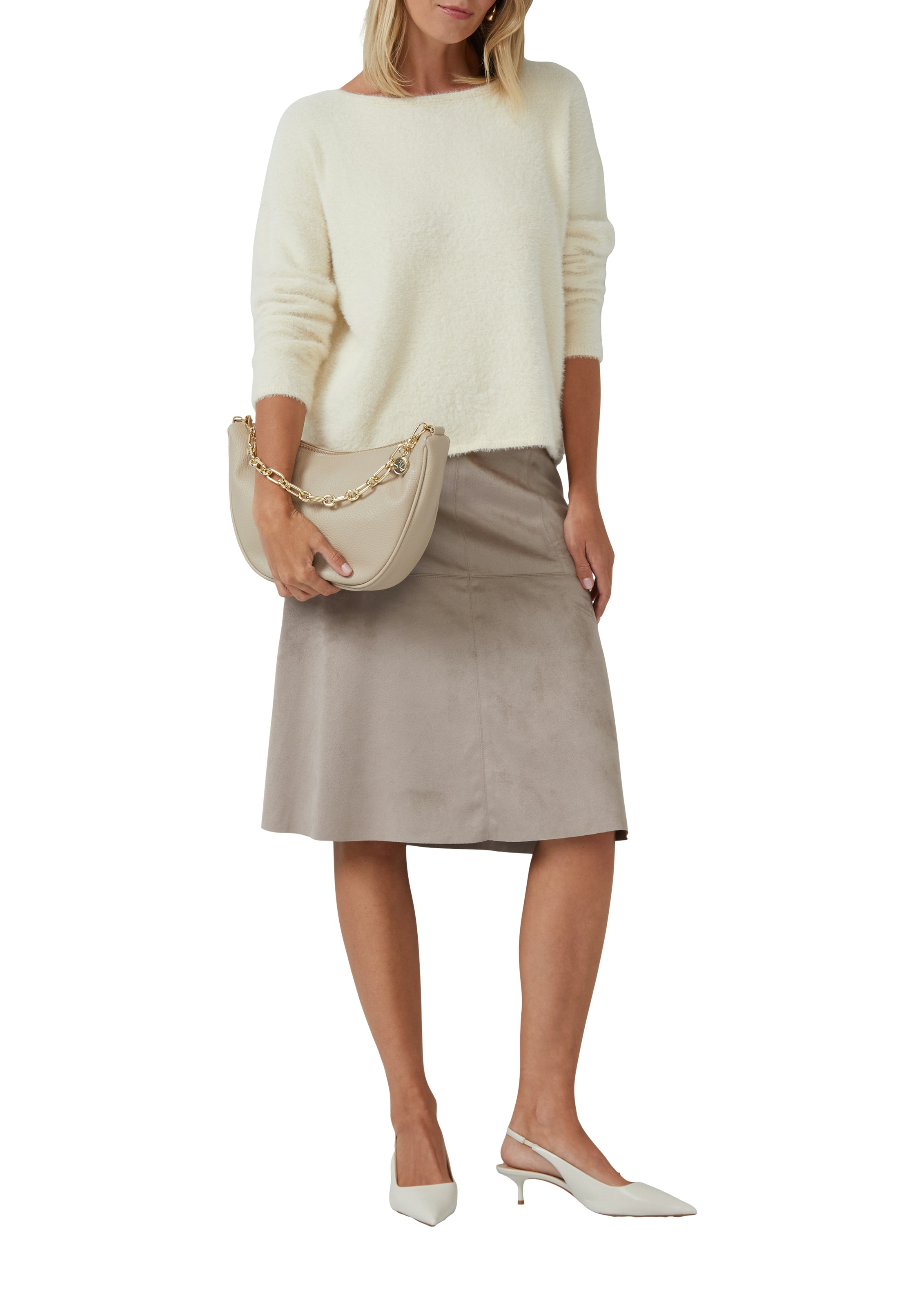 s.Oliver BLACK LABEL Strickpullover, flauschig, mit U-Boot-Ausschnitt günstig online kaufen