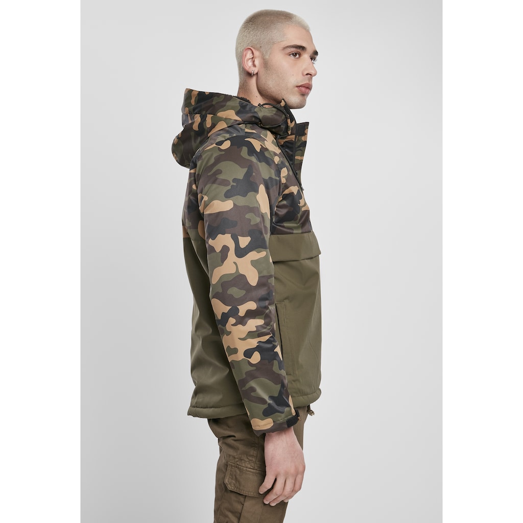 URBAN CLASSICS Outdoorjacke »Herren Camo Mix Pull Over Jacket«, (1 St.), mit Kapuze