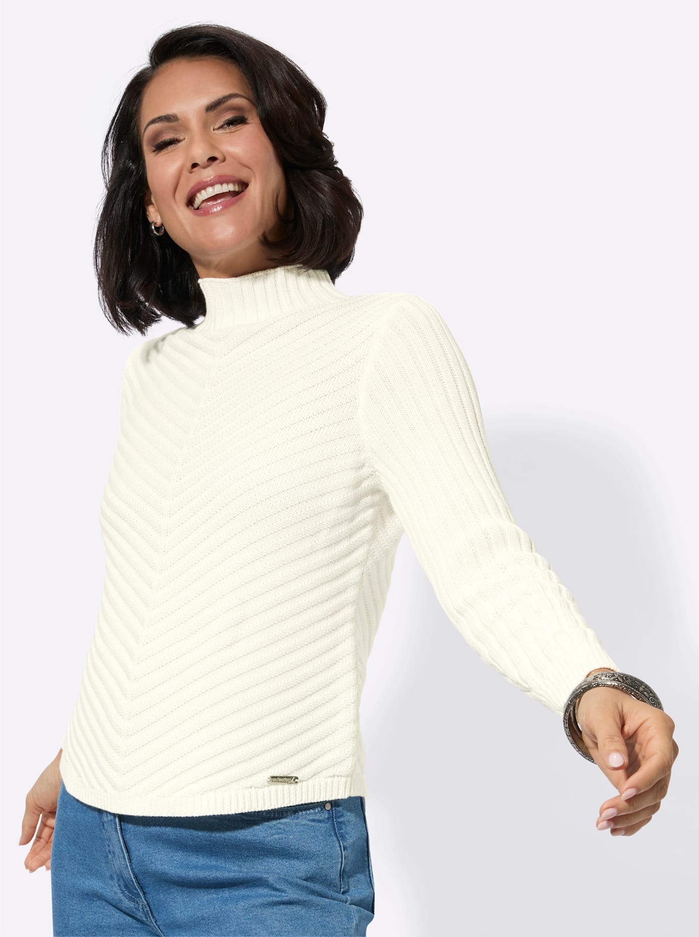 Casual Looks Stehkragenpullover »Stehkragen-Pullover«