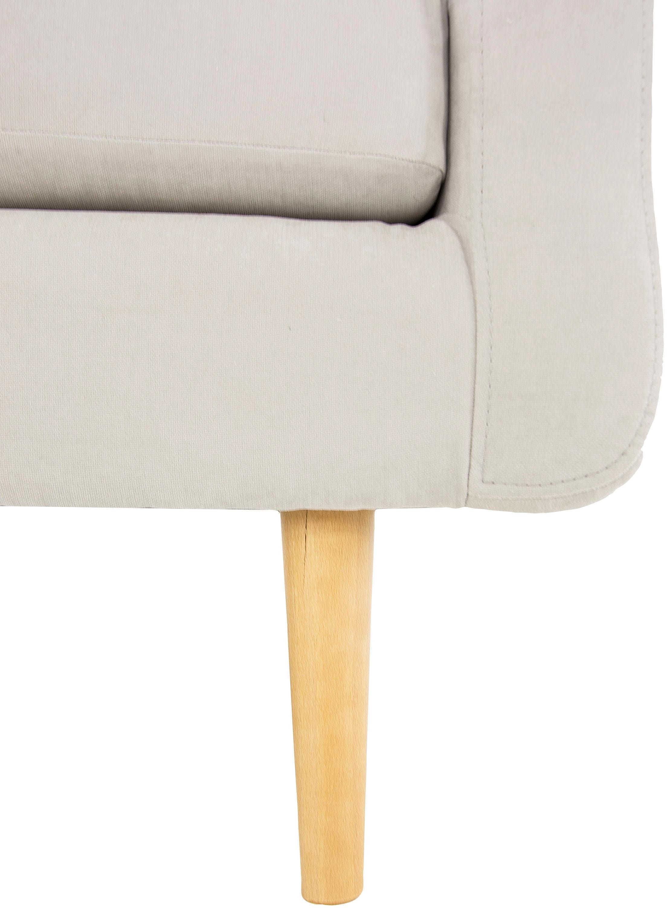 Home affaire 2-Sitzer »Brest«, mit Knopfheftung und Steppung im Rücken, geradliniges Design