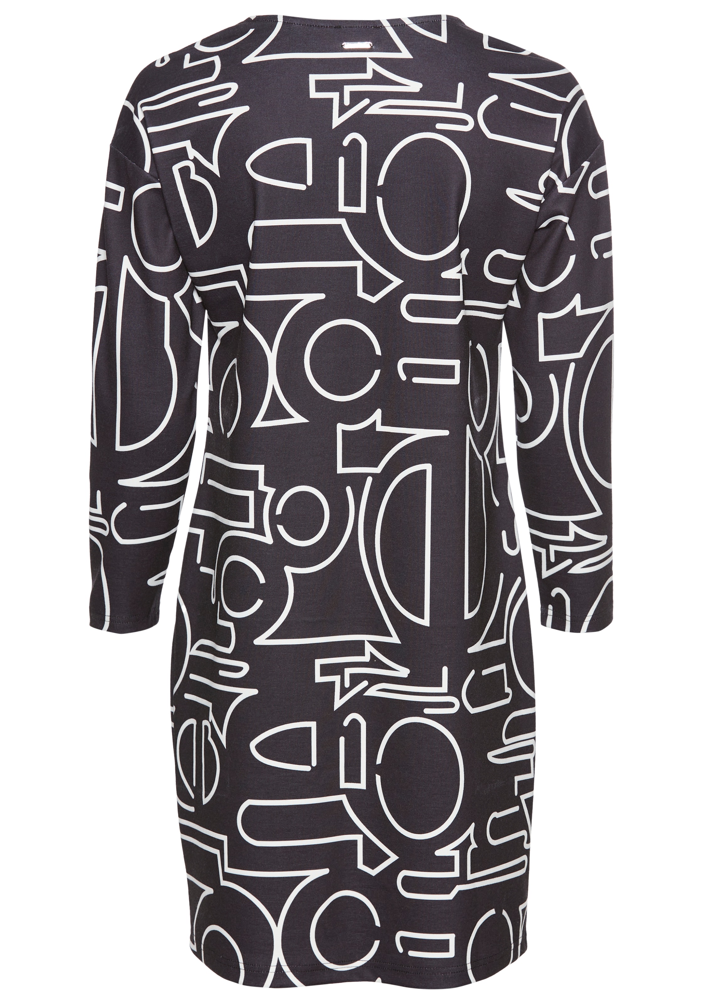 Laura Scott Shirtkleid Ohne Taschen mit modernem Allover-Print günstig online kaufen