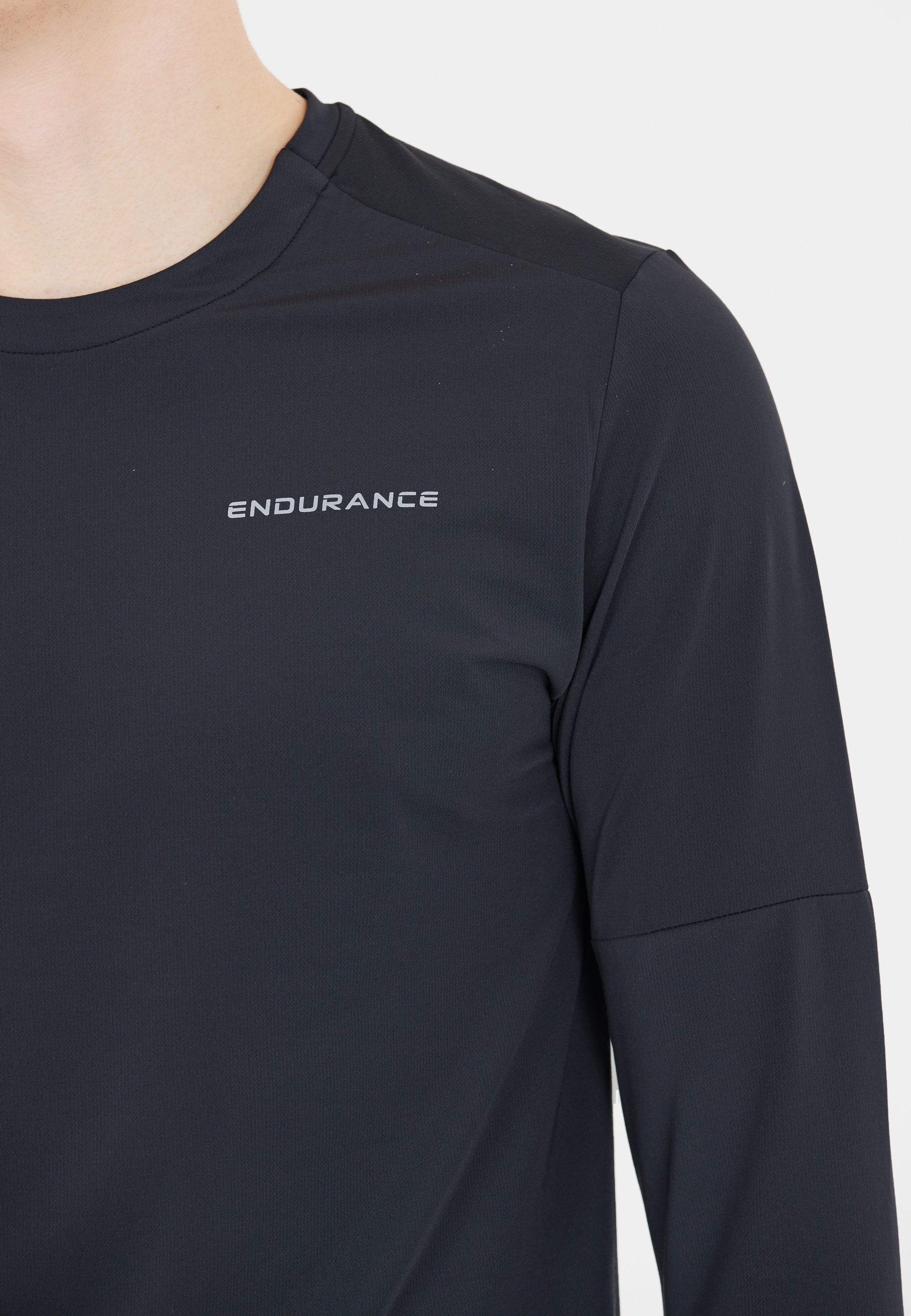 ENDURANCE Langarmshirt »Cedric«, mit 4-Wege-Stretch und Reflektoren