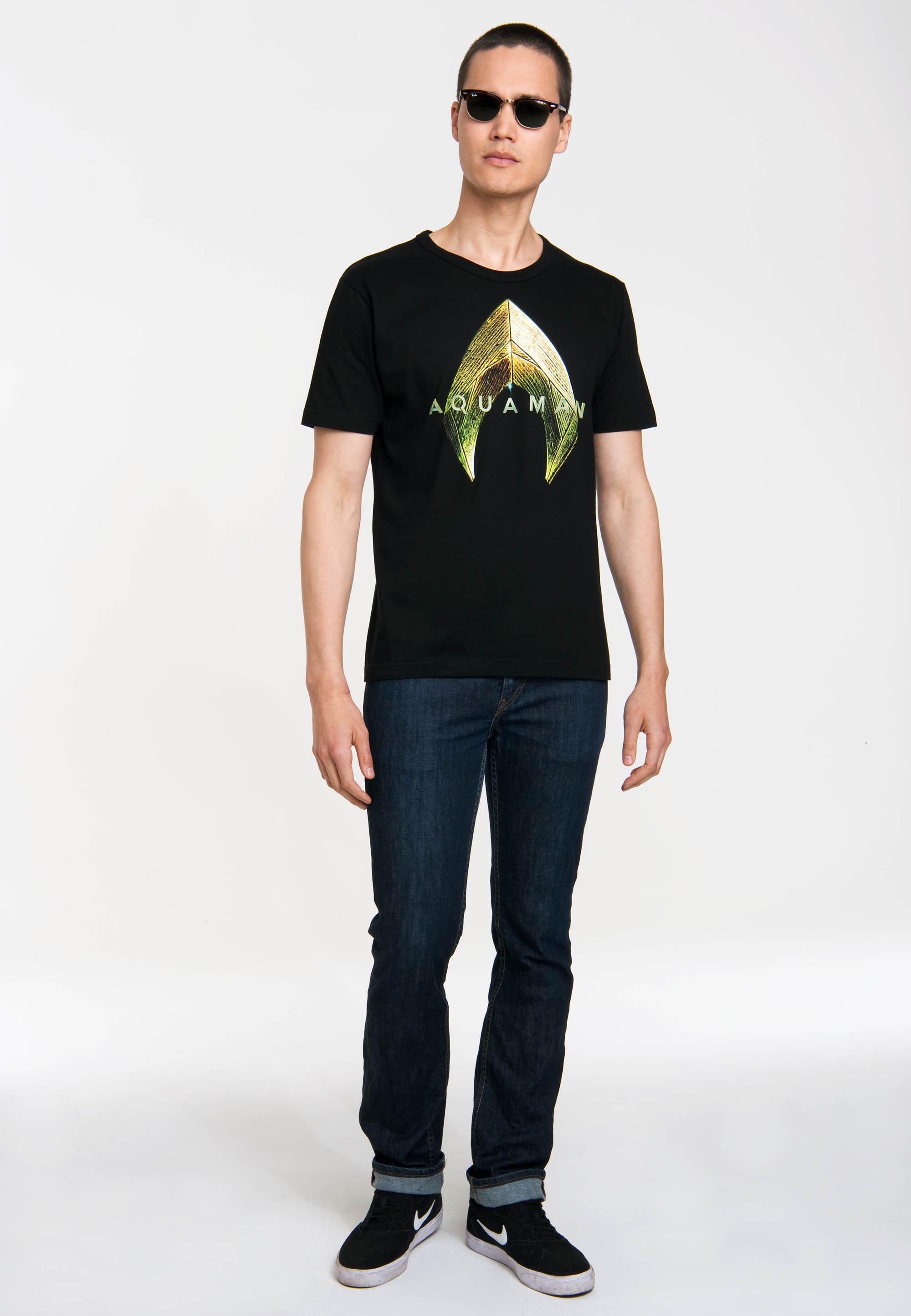 LOGOSHIRT T-Shirt »Aquaman«, mit coolem Fan-Print