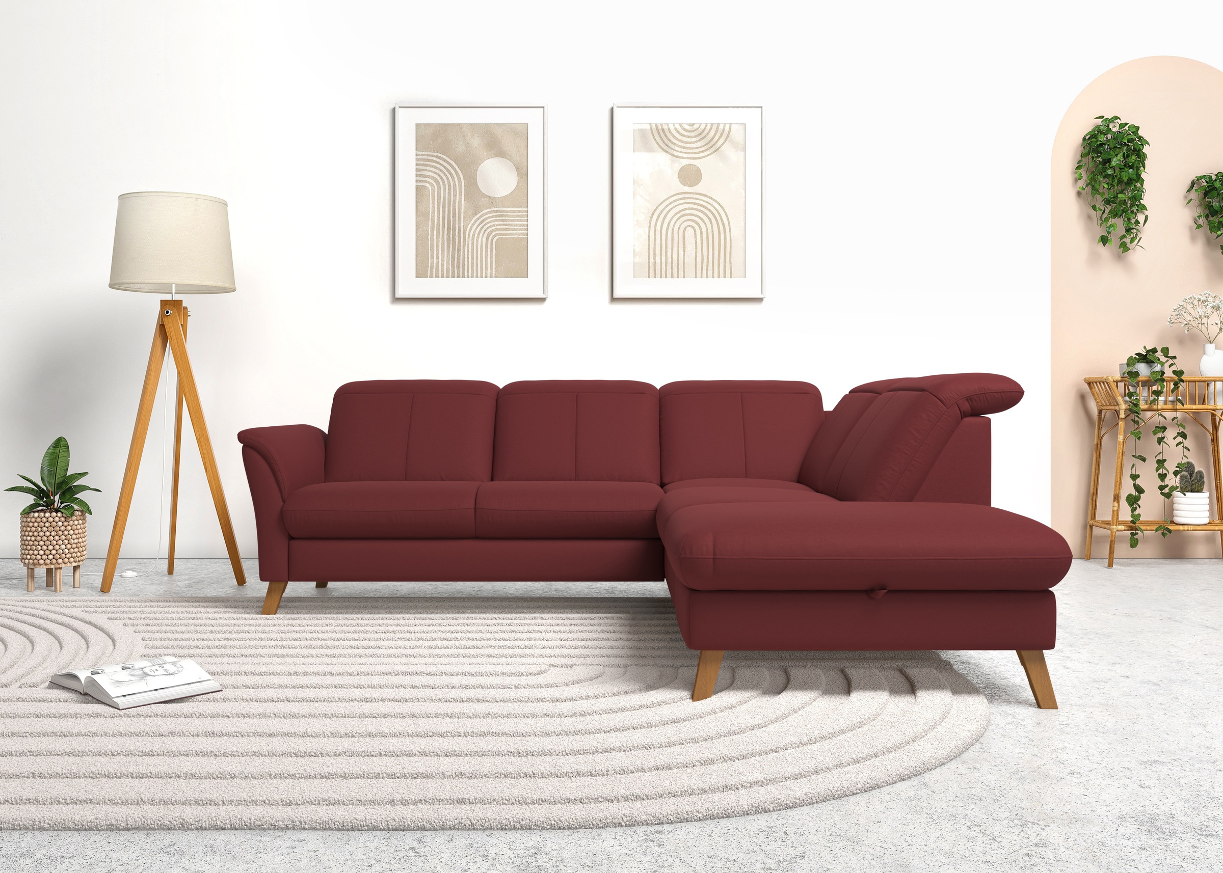 sit&more Ecksofa "Romero L-Form", wahlweise mit oder ohne TV-Funktion, Bett günstig online kaufen