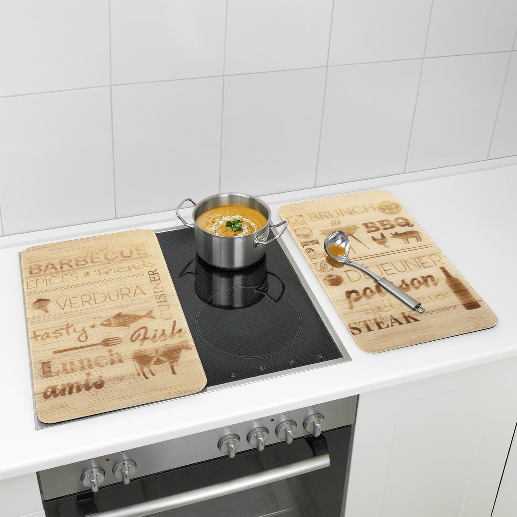 Maximex Herd-Abdeckplatte "Universal Modell BARBECUE" für Induktions-, Glas günstig online kaufen