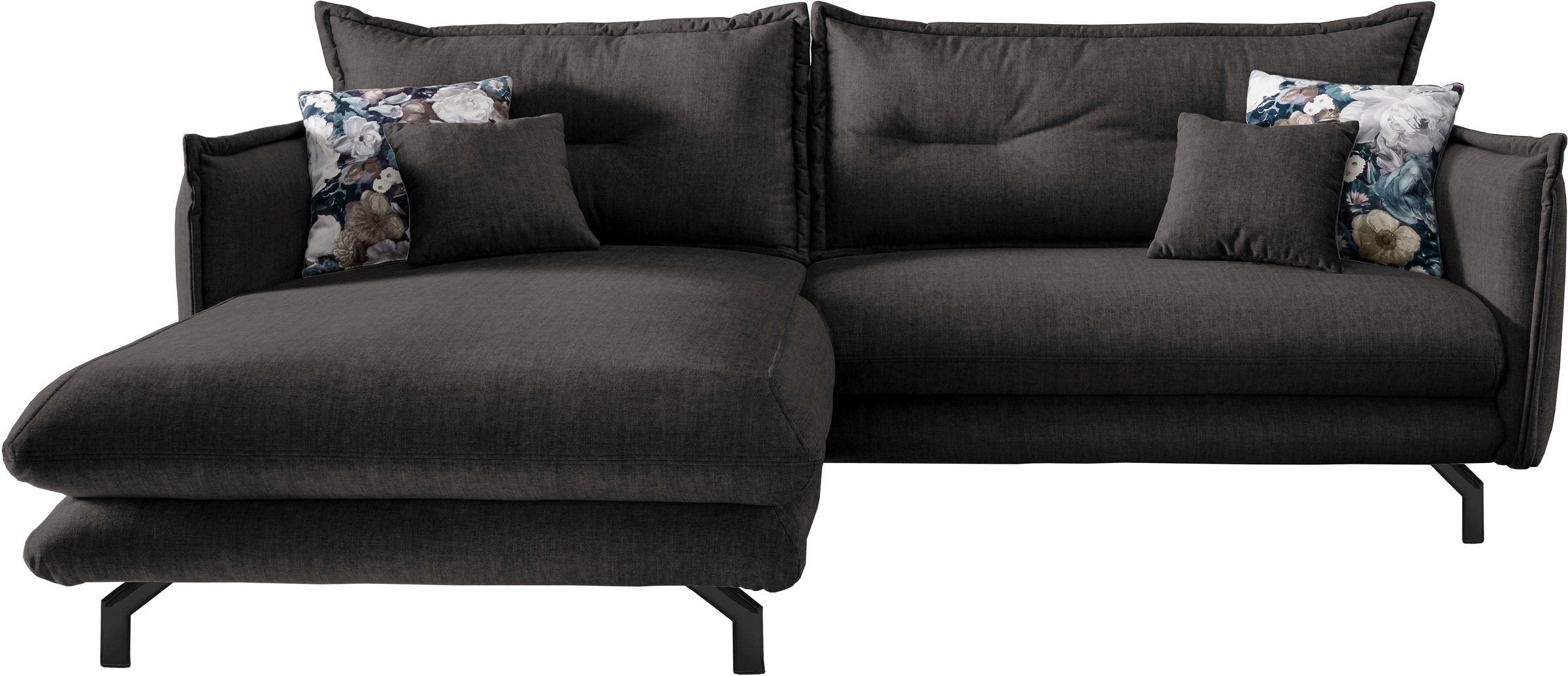 Home affaire Ecksofa "LAVA Breite 255 cm, modern und elegant, aktuelle Kiss günstig online kaufen
