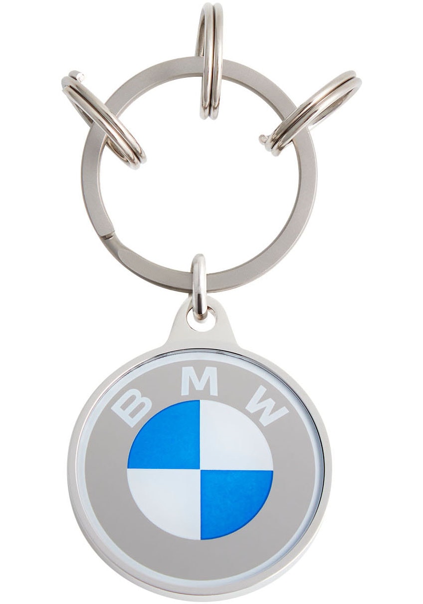 BMW Schlüsselanhänger mit Gravur, mit drei zusätzlichen Schlüsselringen