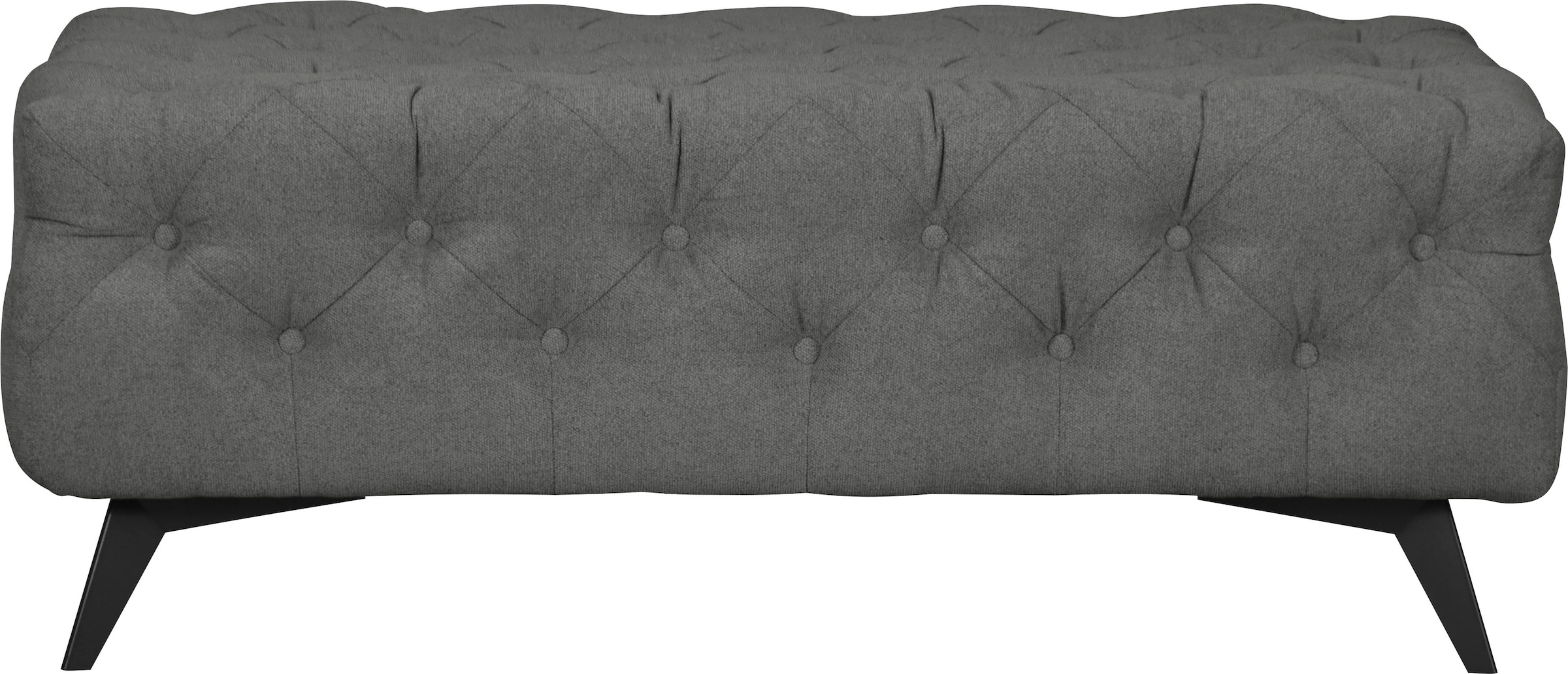 Home affaire Polsterhocker "Amaury" Chesterfield-Optik, Breite 120cm, Fußfa günstig online kaufen