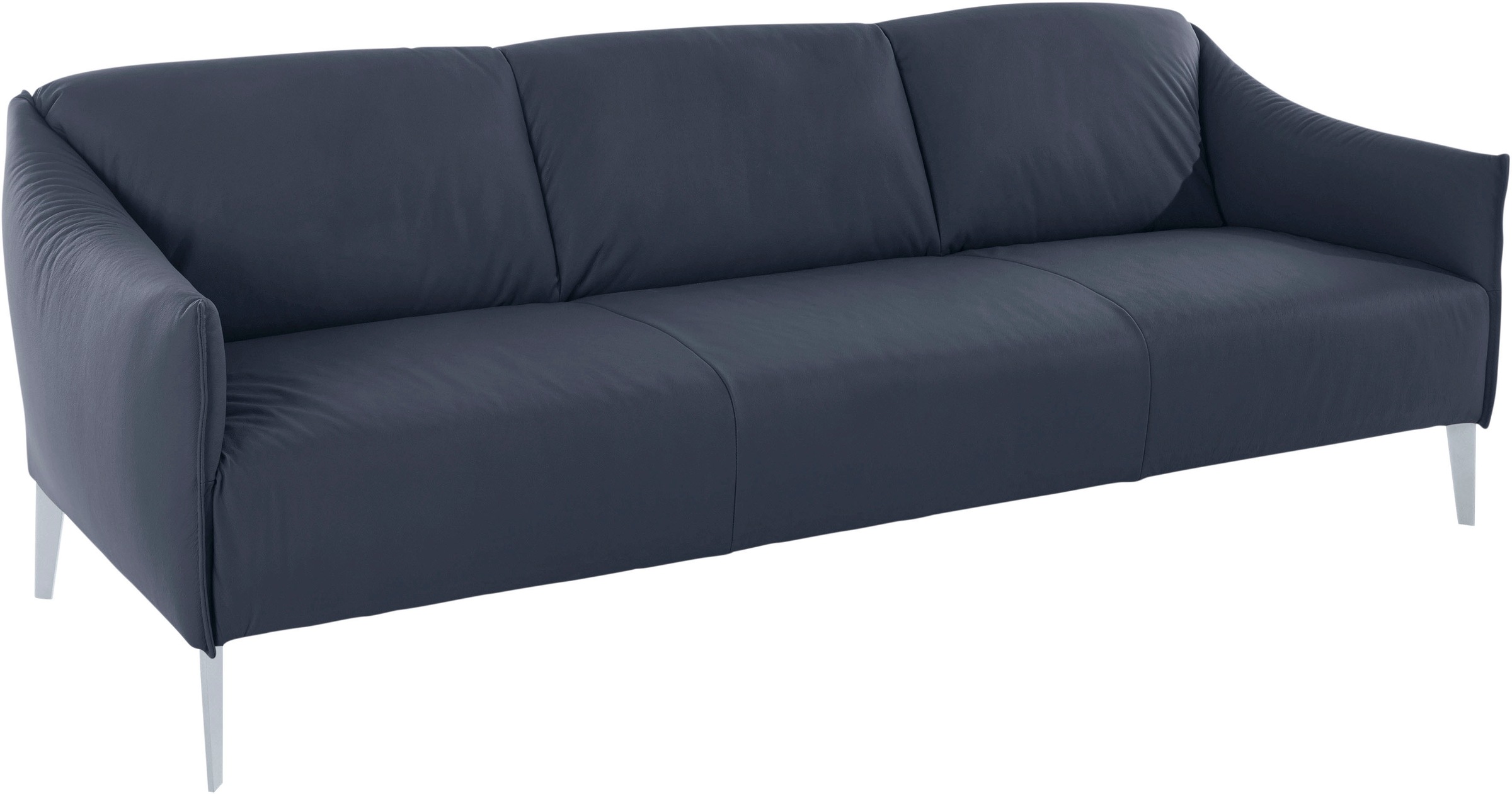 W.SCHILLIG 3-Sitzer »sally«, mit Metall-Winkelfüßen in Silber matt, Breite 224 cm